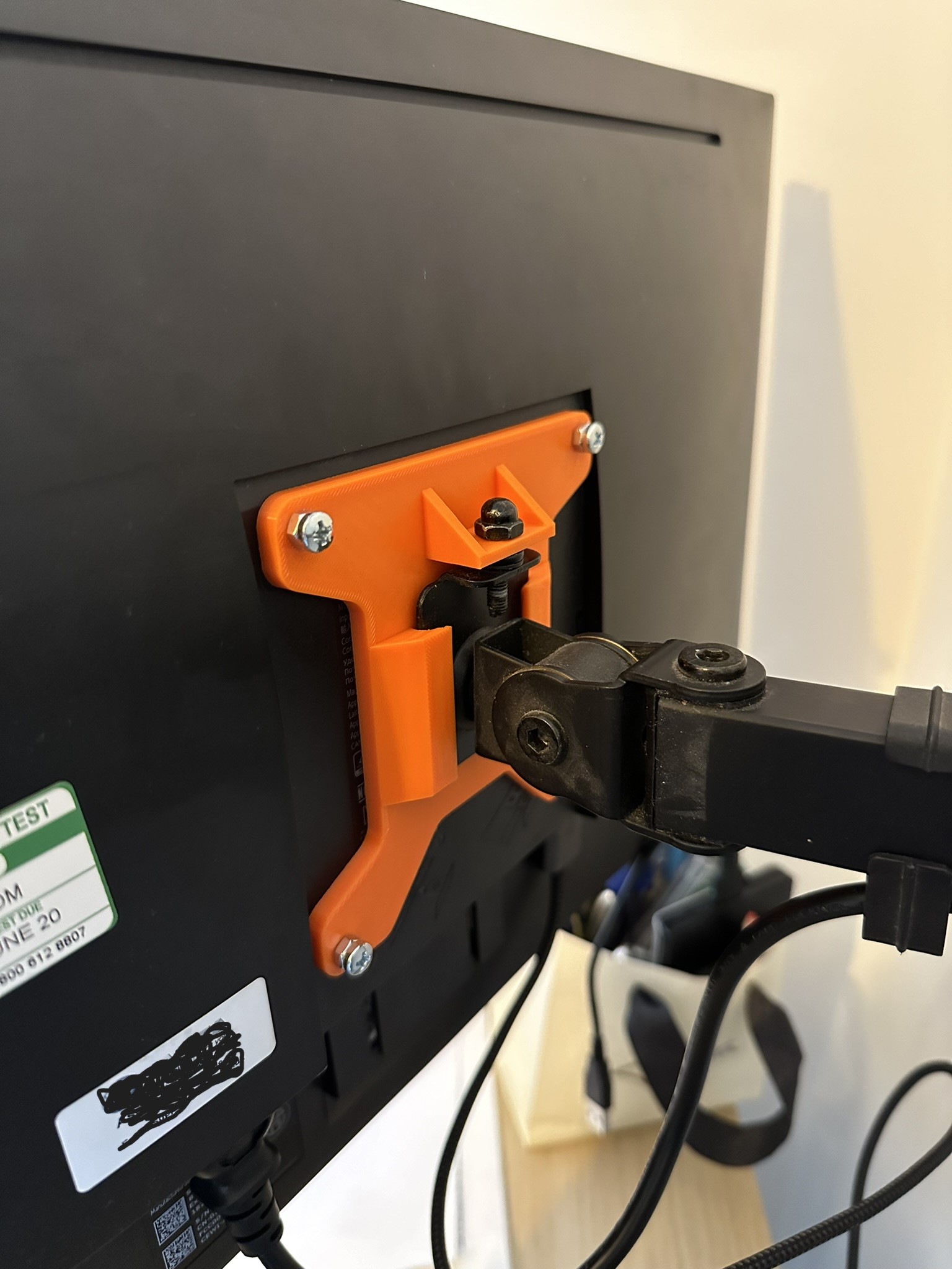 VESA Mount plate/bracket for cheap amazon/ebay monitor arms