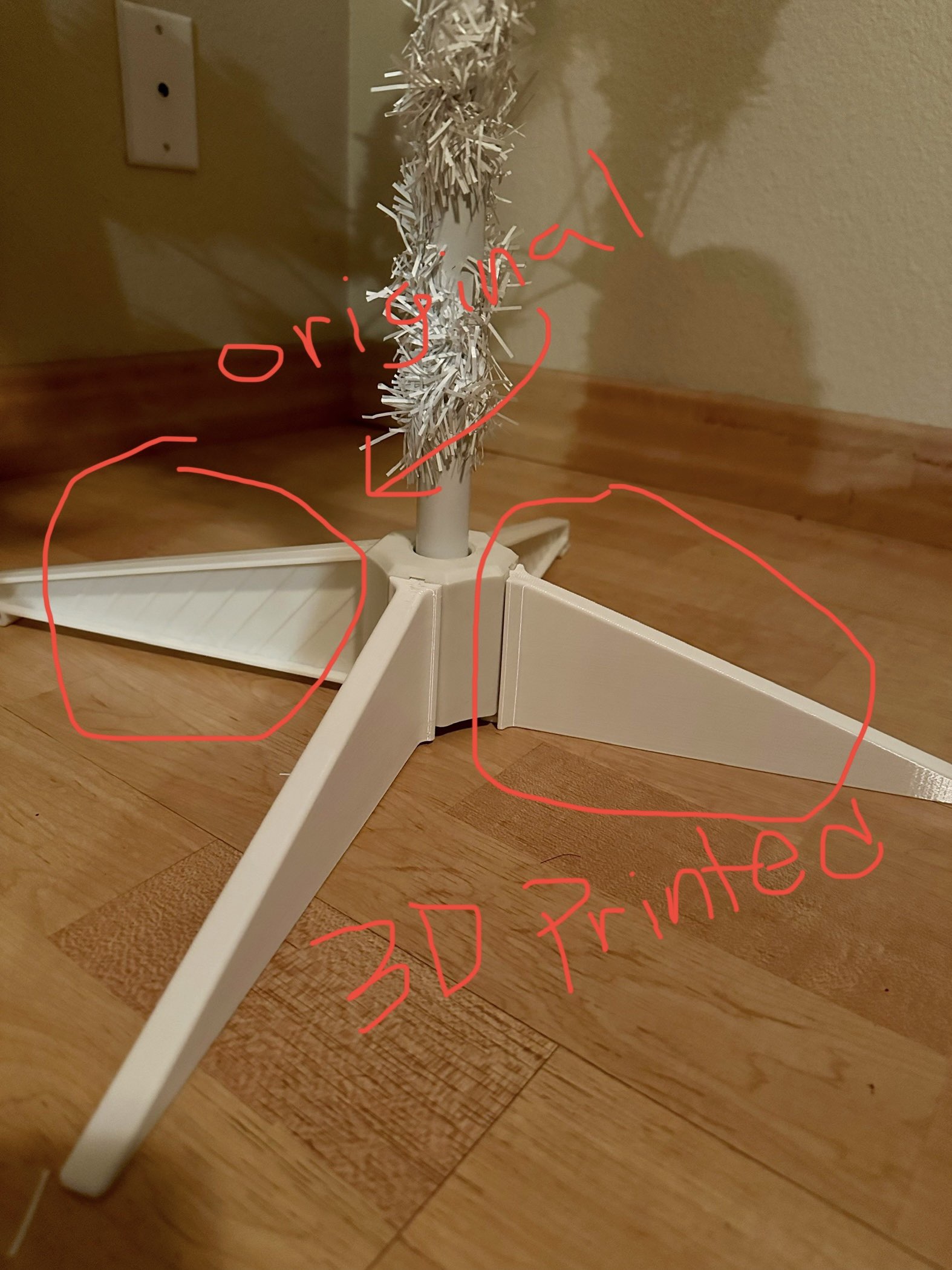Artificial Christmas Tree Base Leg Replacement