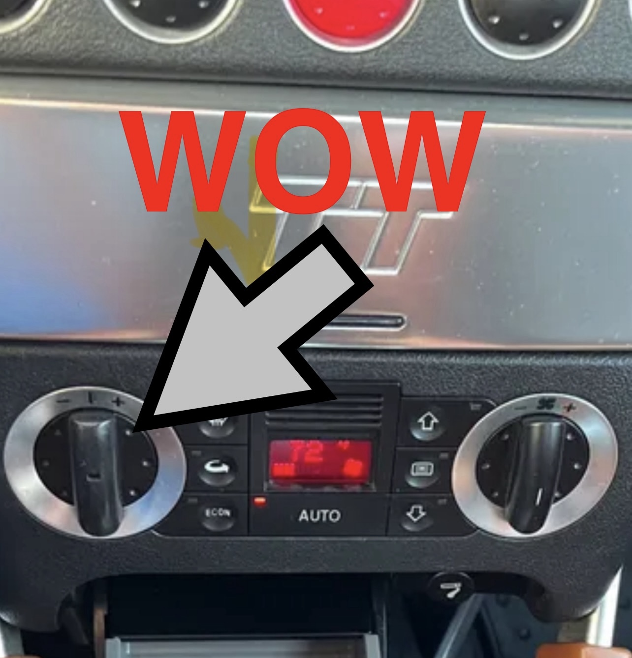 Temp Control On-Off Knob for Audi TT 2001-06