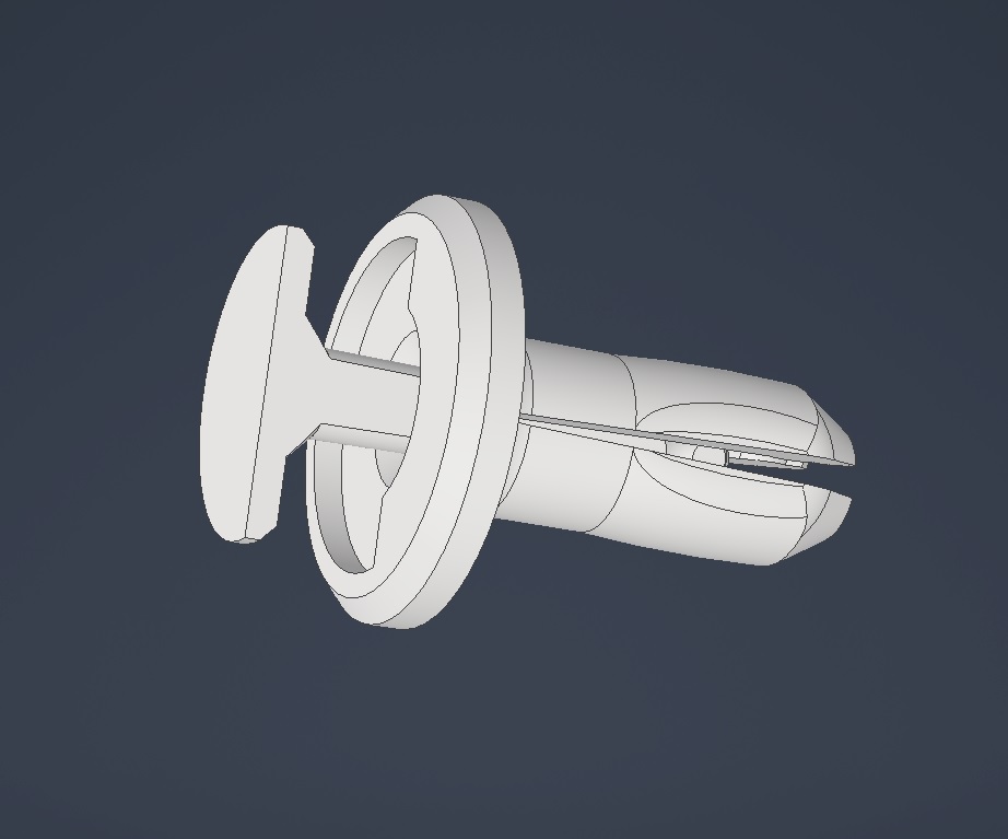 6mm Push Rivet / Panel Clip