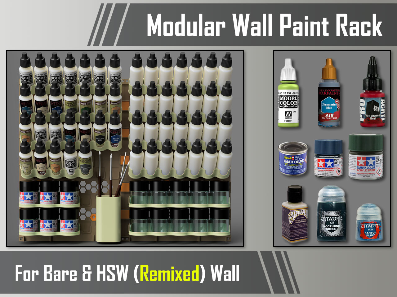 Upgraded Modular Paint Rack/Shelf