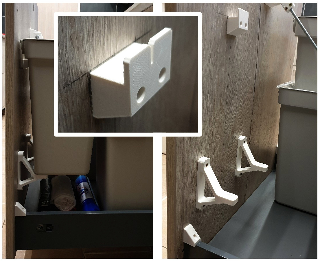 Ikea Hallbar door / wall mount (vertical remix)