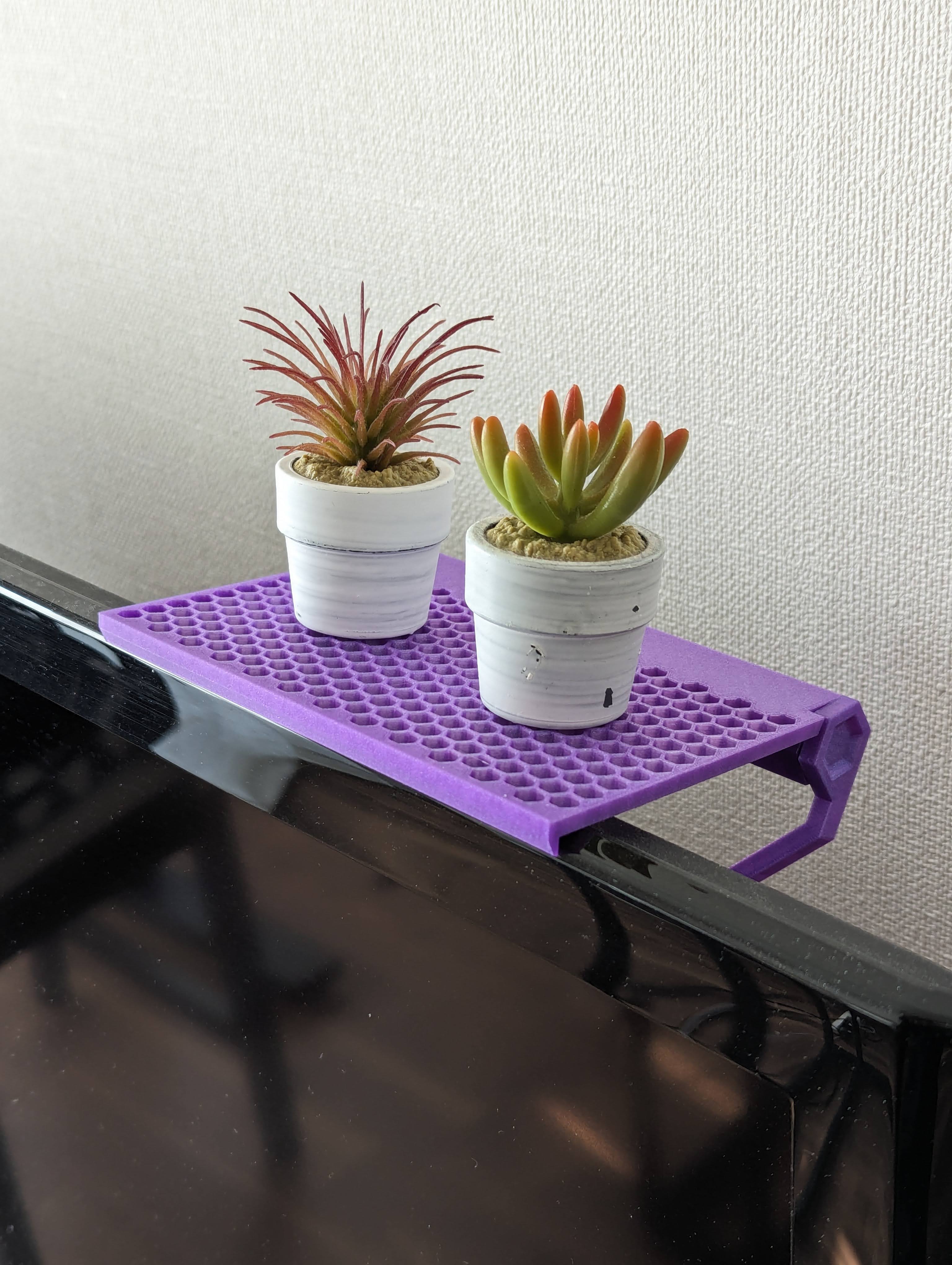 Adjustable Monitor shelf - Fits any display: curved back, thin bezel, laptop, or TV. - photo 3