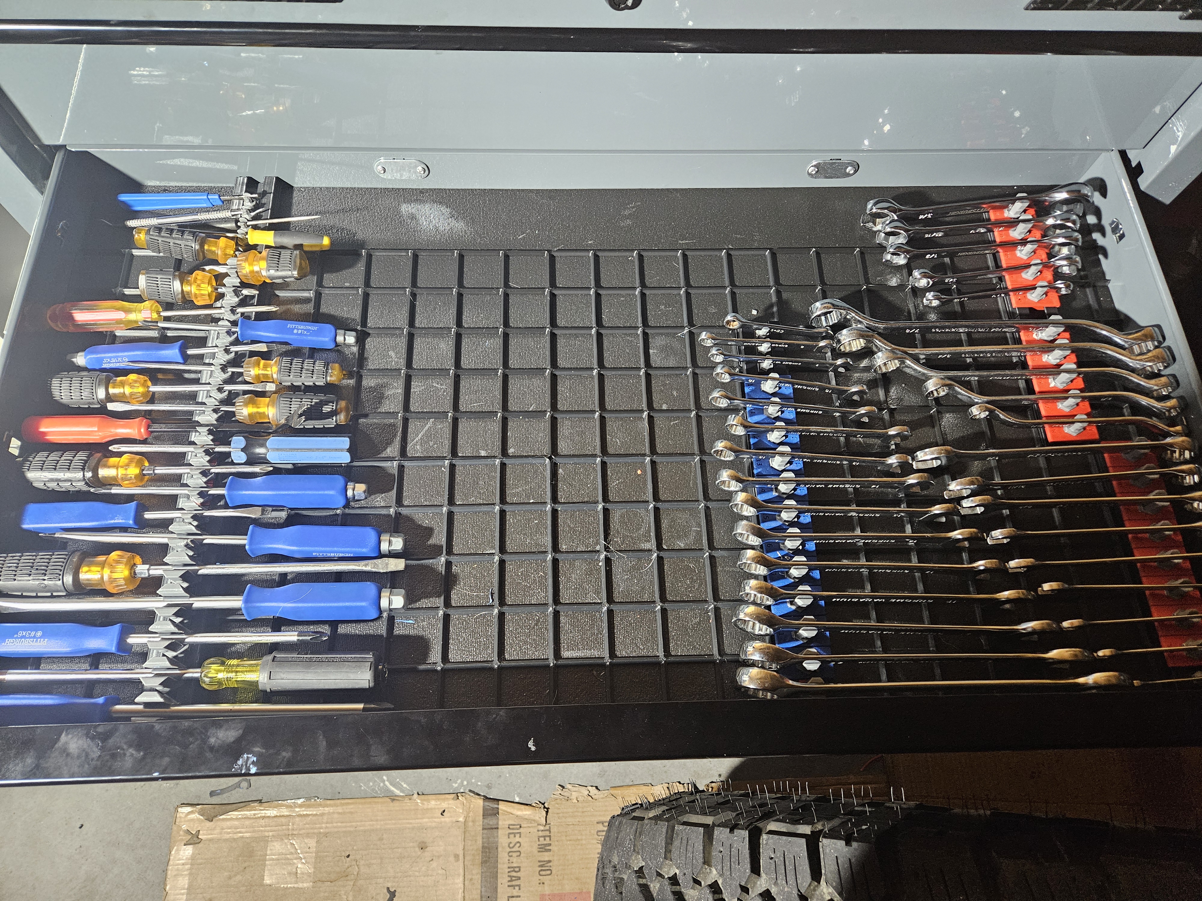 TrackTwist socket holder organizer 3/4" 1/2" 3/8" 1/4" drive SAE METRIC gridfinity V2 Wrench and tool organizer - photo 4