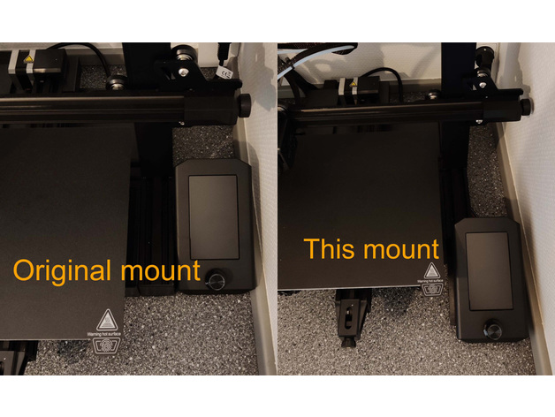 Ender 3 v2 neo slim front display mount bracket - photo 3