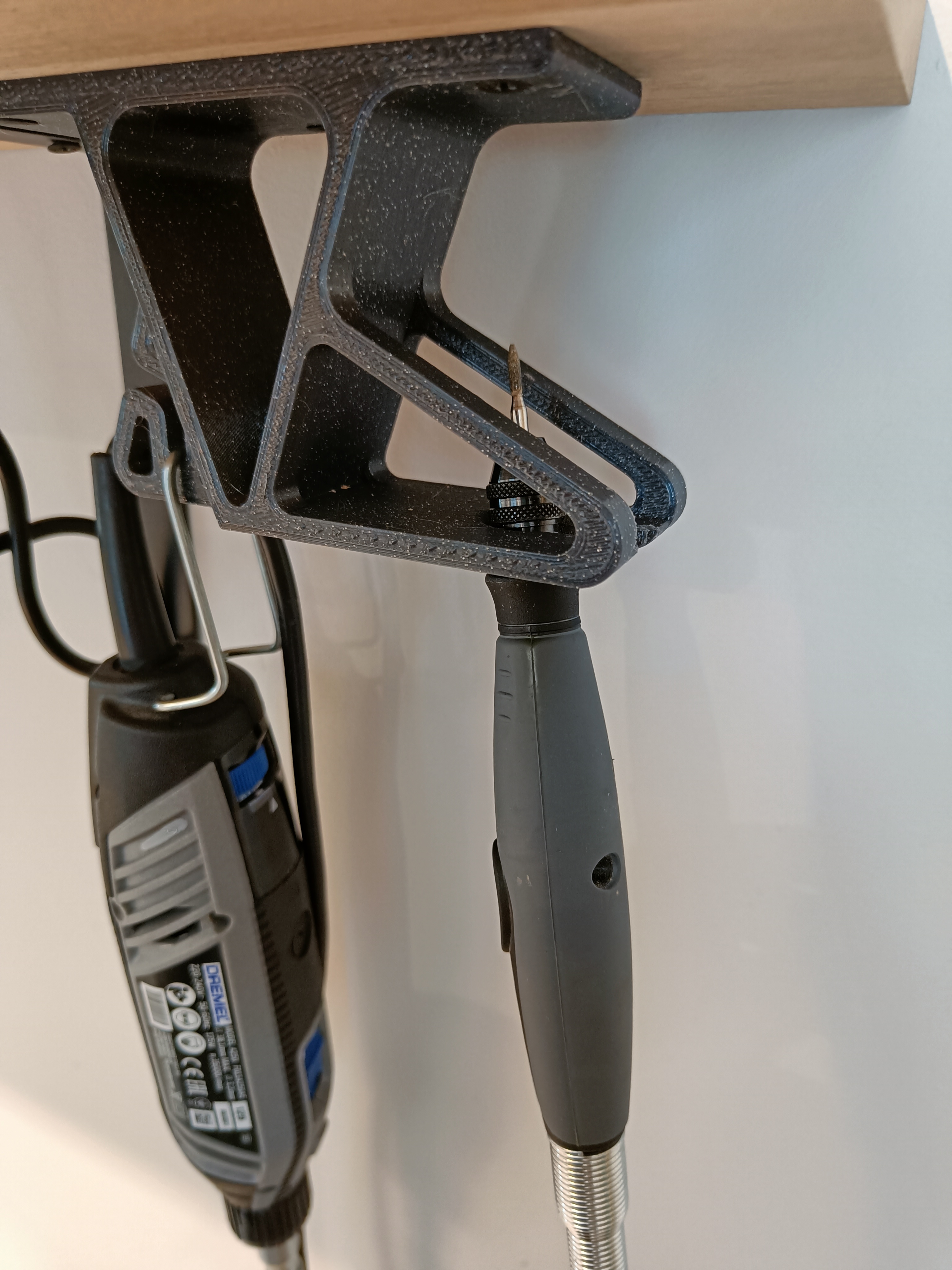 Under-shelf Dremel & chuck holder (with parametric model) - photo 4