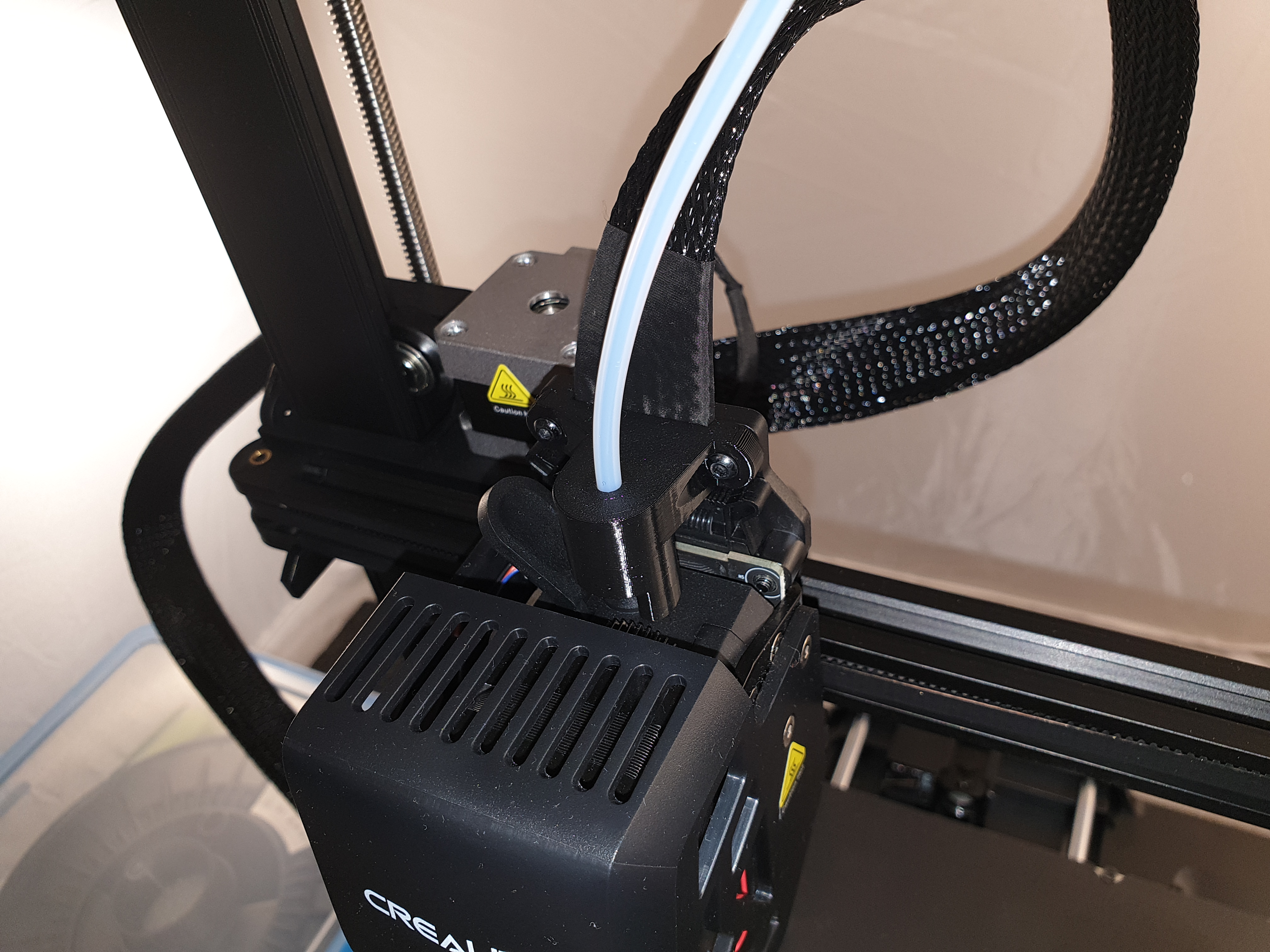 Ender 3 V3 SE Reverse bowden adapter no fitting mod - photo 2