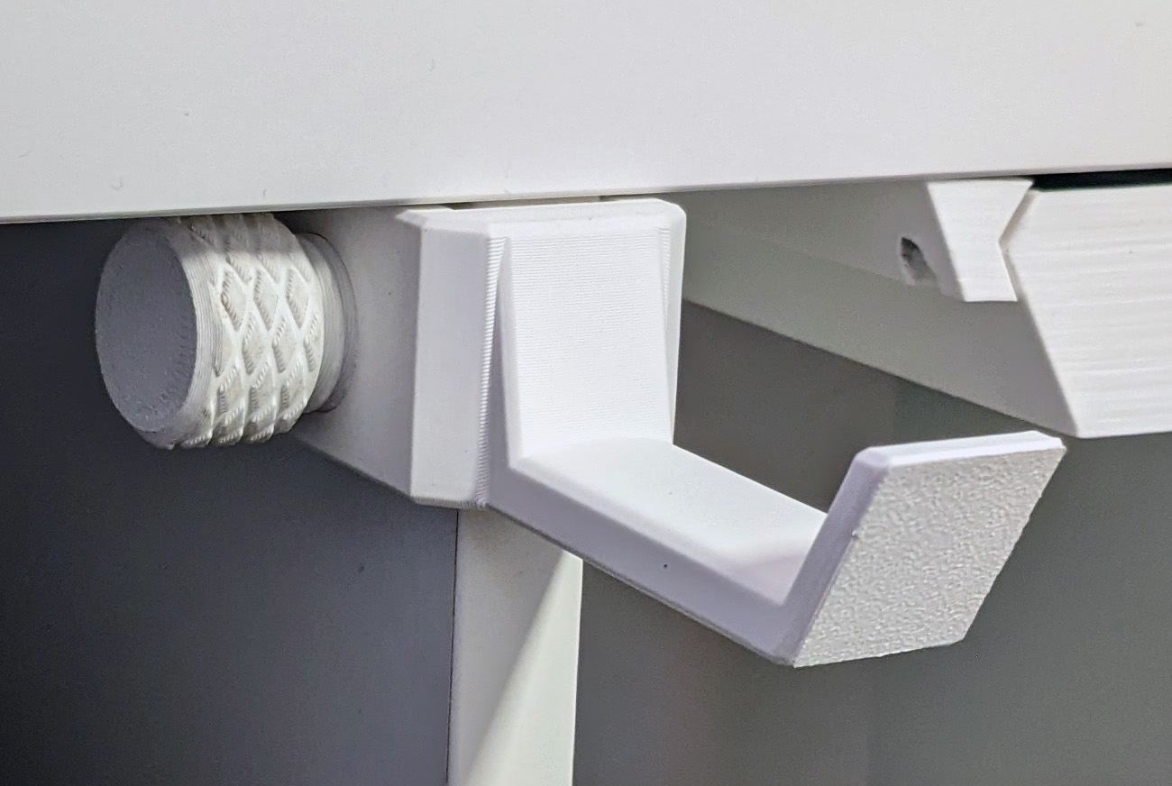 Vertical Headphones Holder / Mount / Clamp - Kallax compatible - photo 3