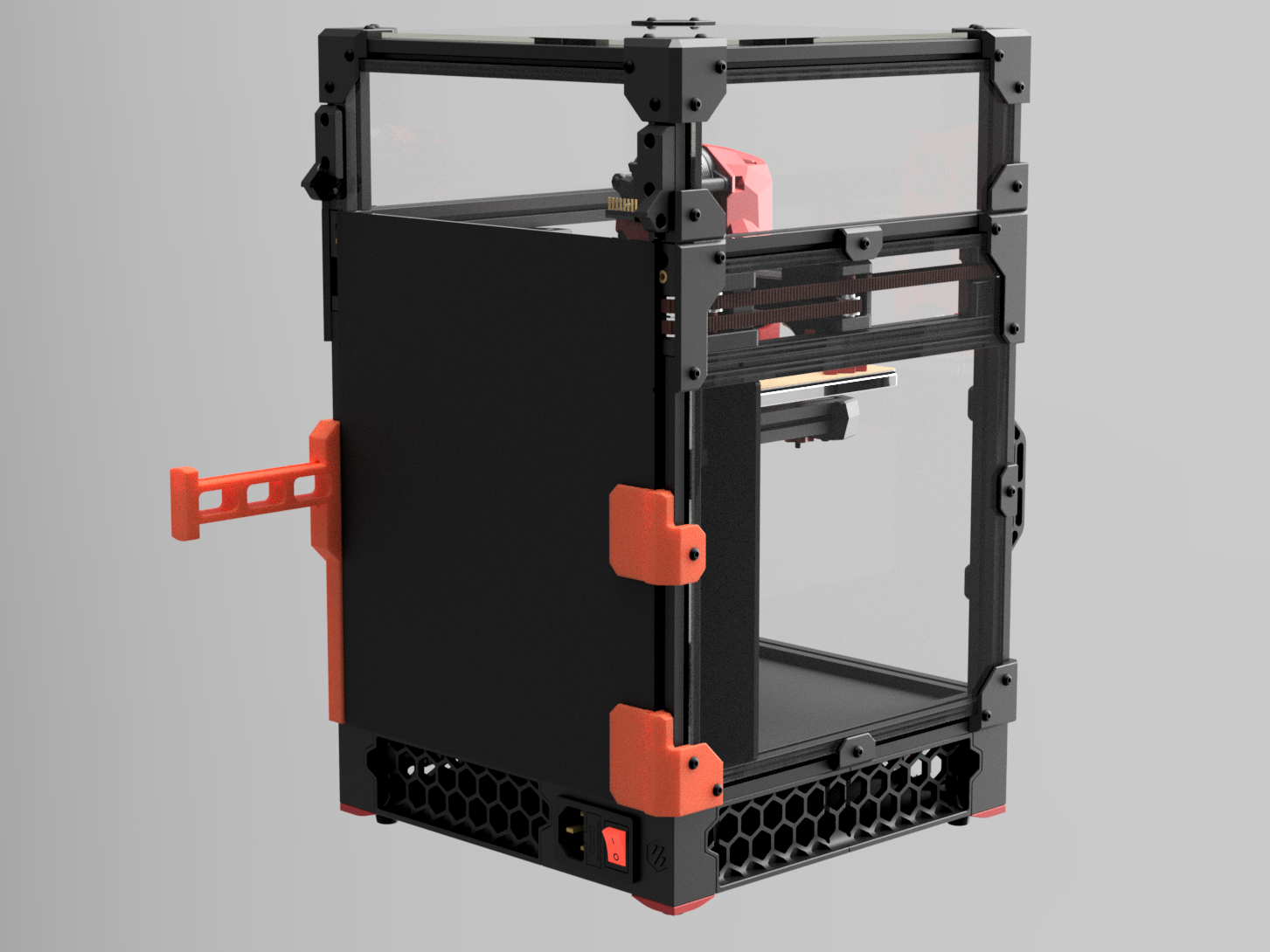 Voron V0.2 Rear Cover Hinge Mod