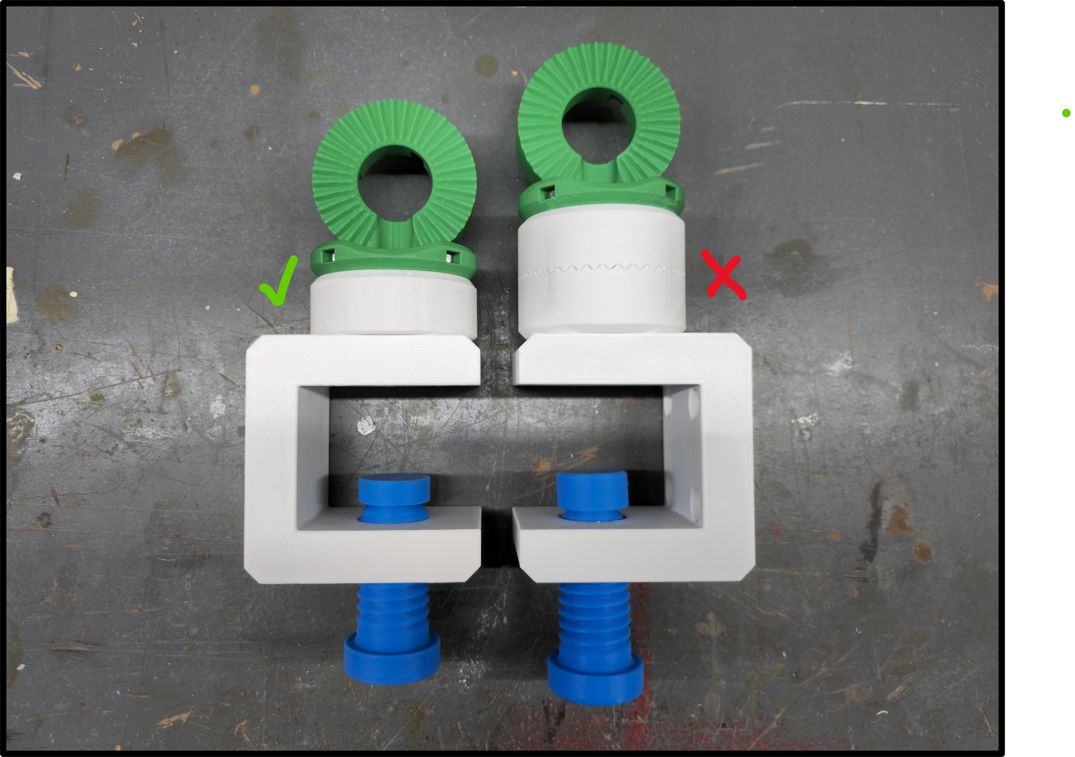 Heavy duty desk clamp with smooth swivel