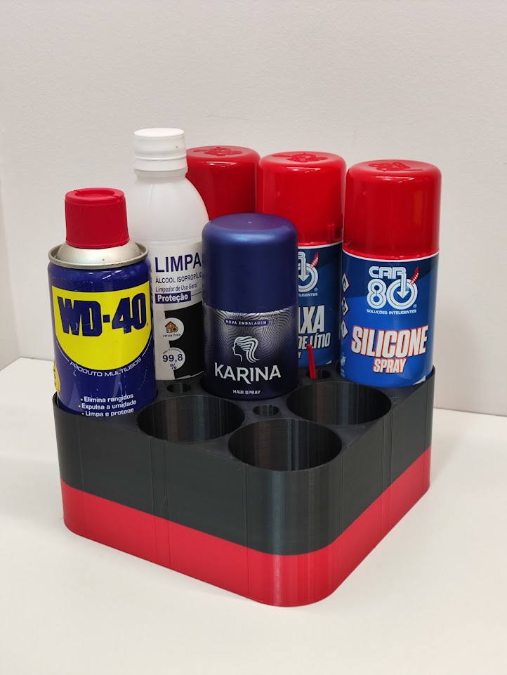 Spray can tray