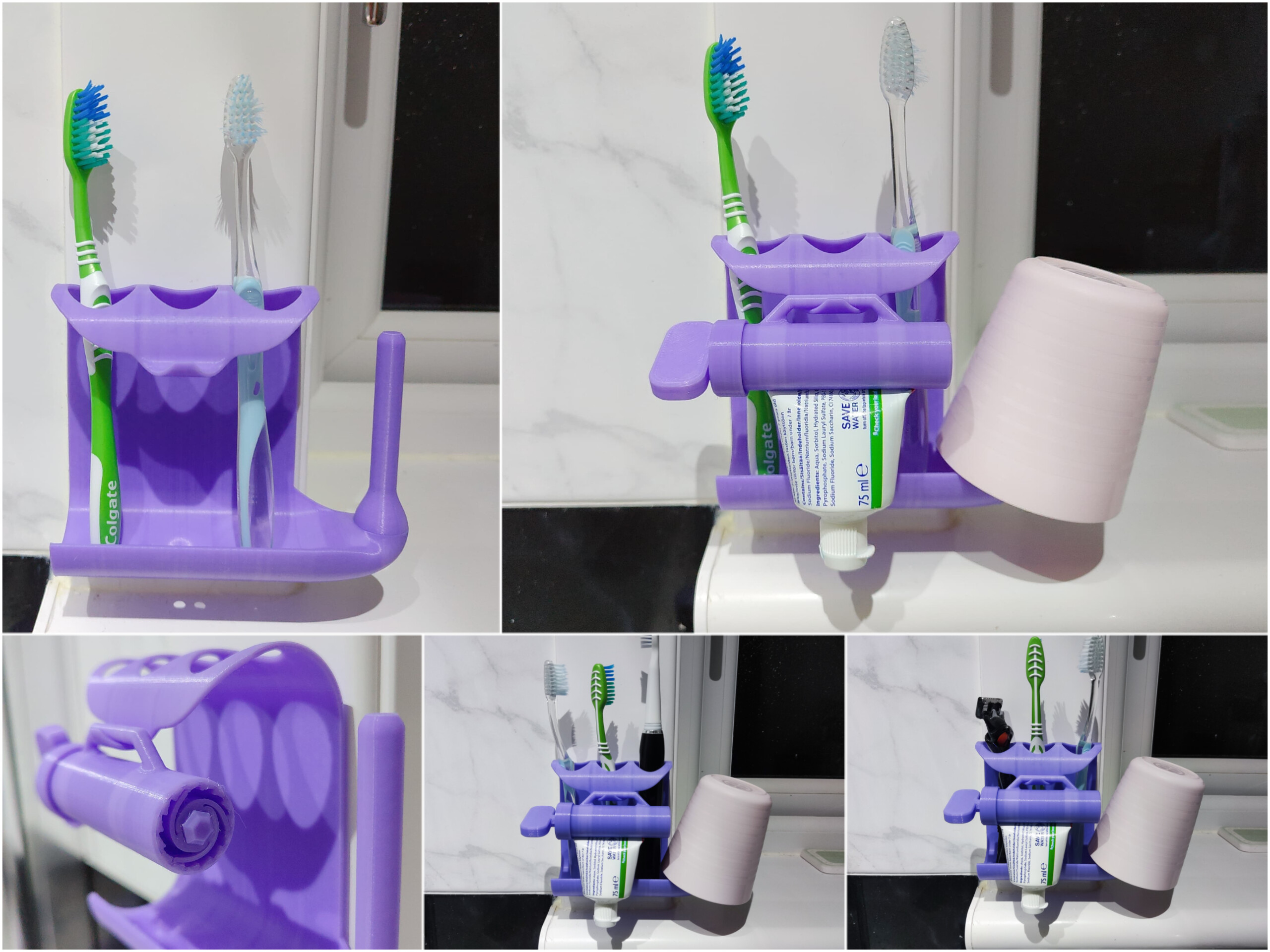 Bathroom essentials holder