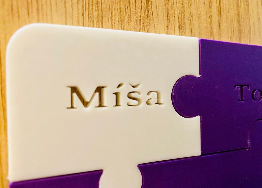 Door Puzzle Nametag (2-6 names) Customisable - photo 3