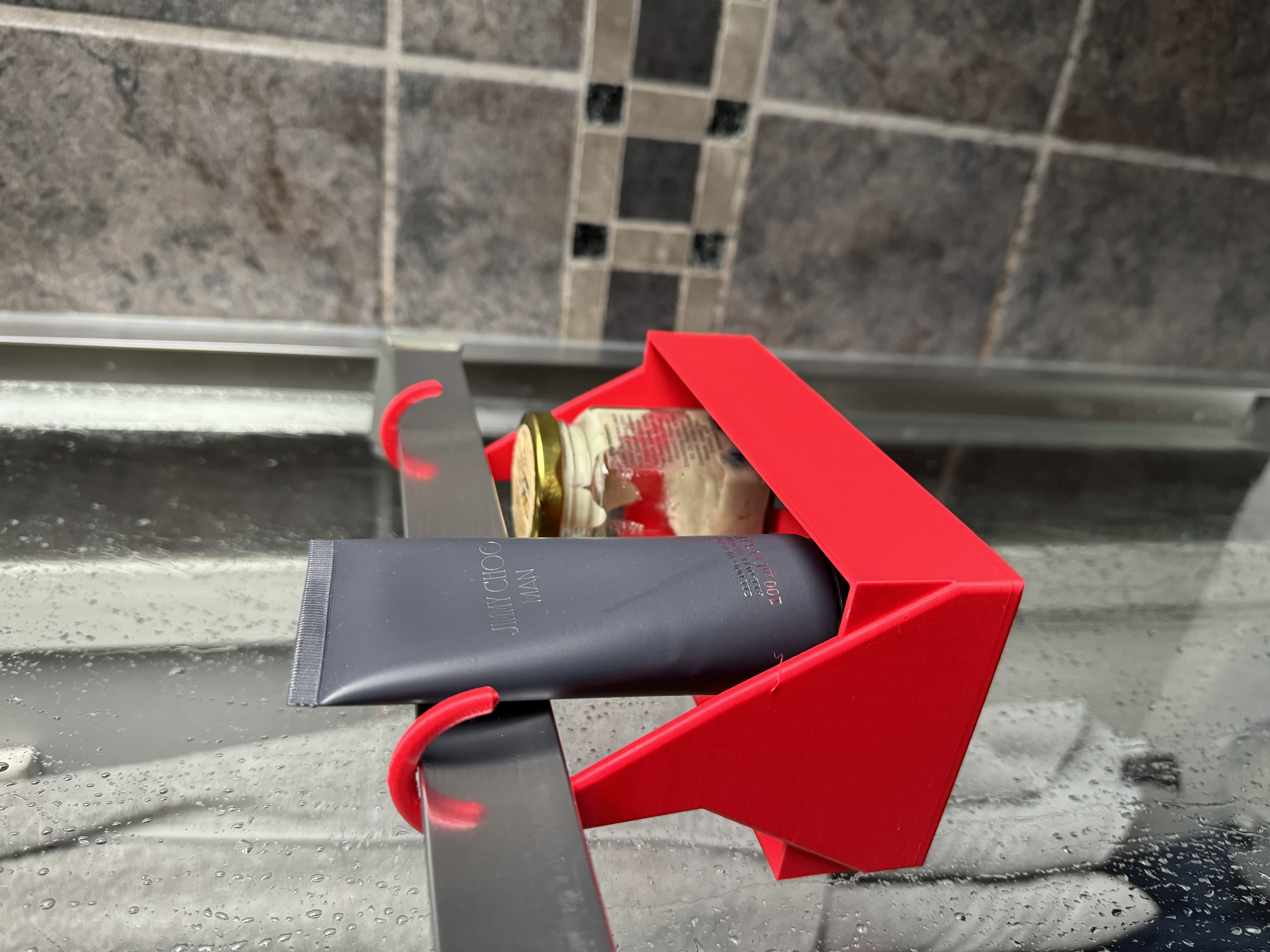 Hanging Shower Door Shelf