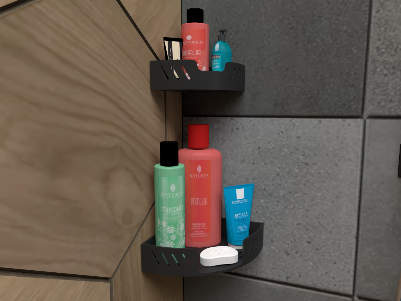 Bathroom corner shelf set - photo 2