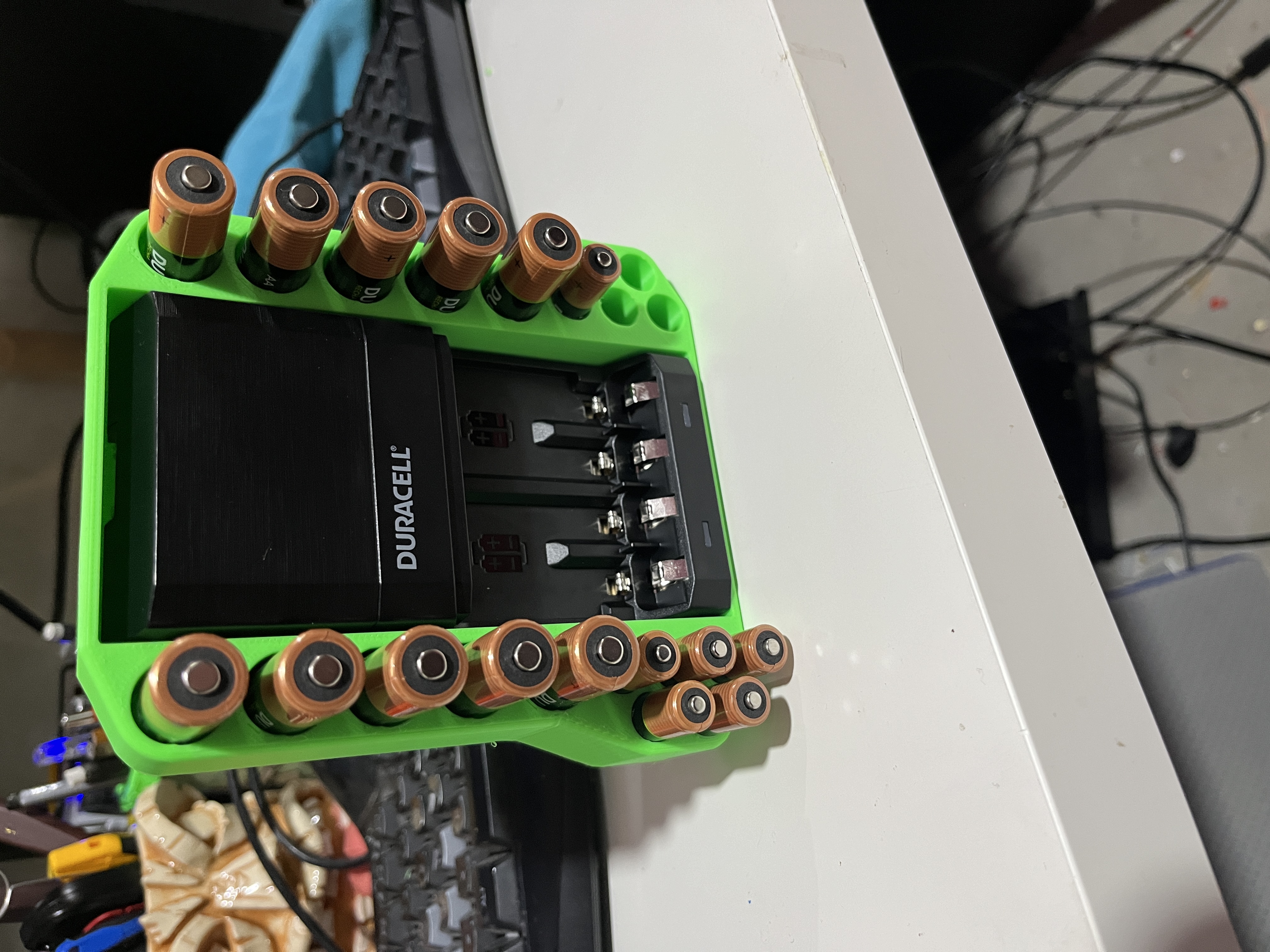 Duracell battery and charger storage