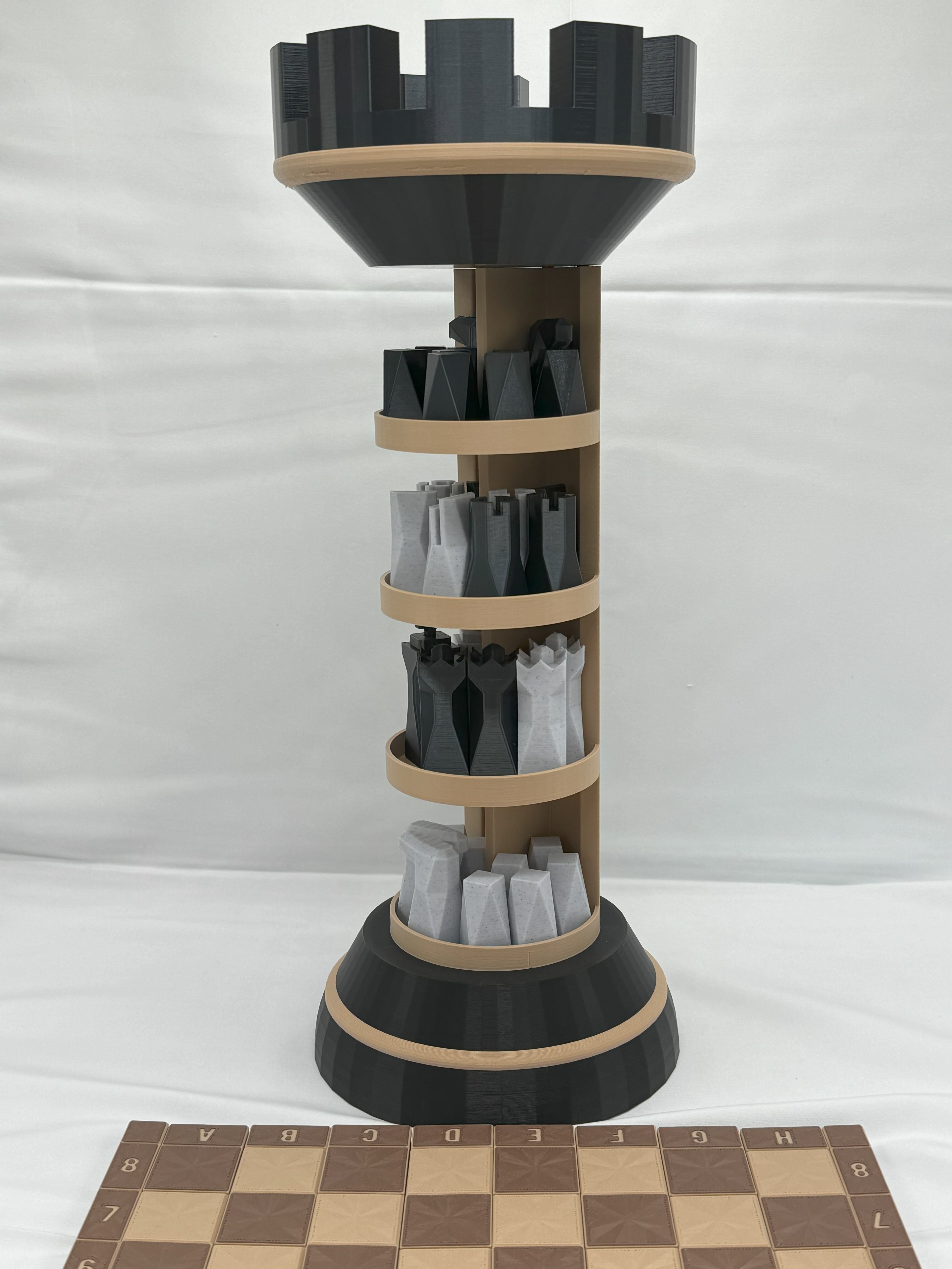 MagnoWrap Rook Chess Tower – Flexible Magnetic Chess Board with Storage - photo 3