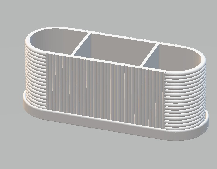 Modern Drainage Utensil Holder with Removable Drip Tray | 3D Printable Kitchen Organizer - photo 3