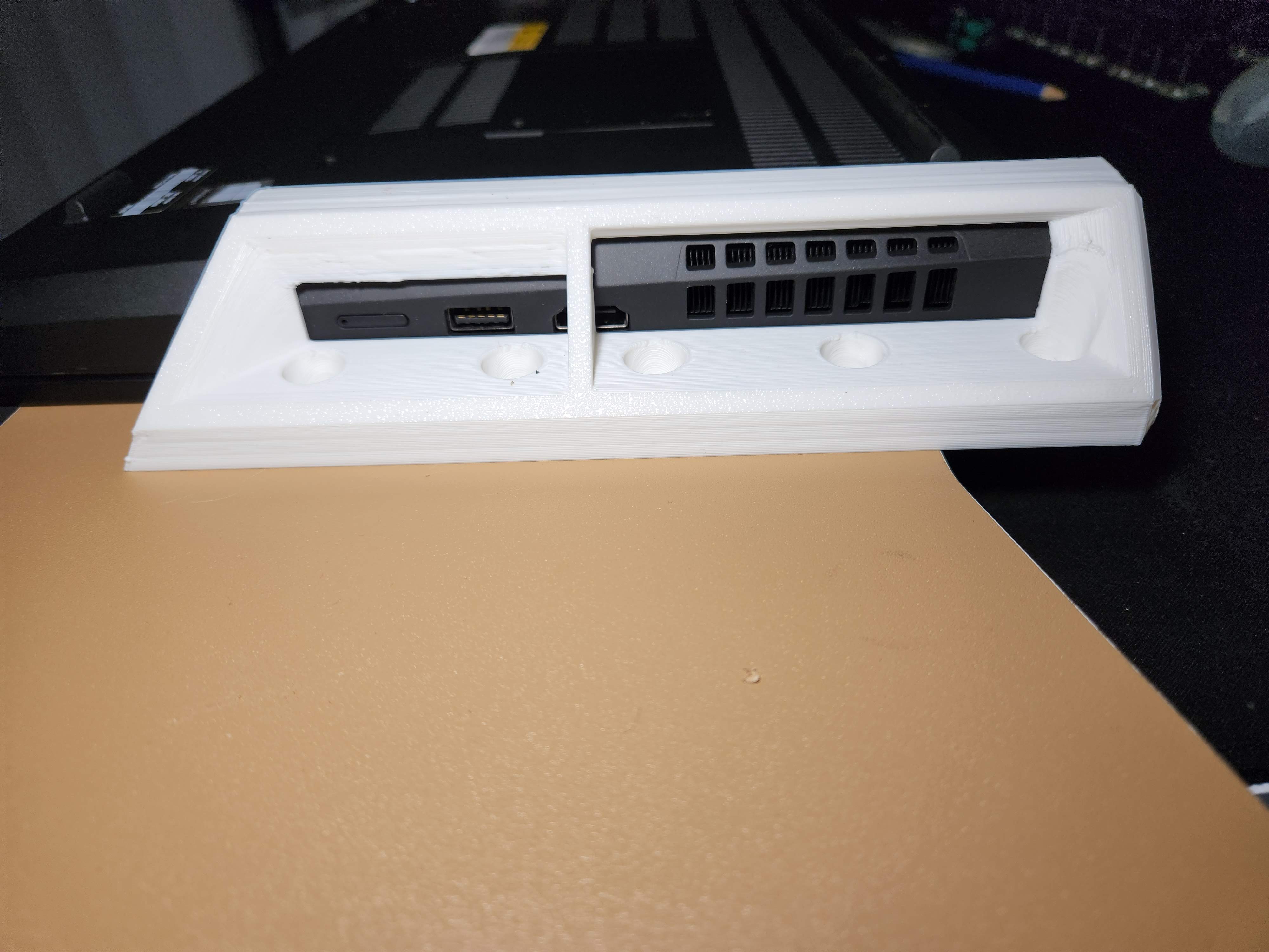 Lenovo ThinkPad P15 and P52 laptops under desk/shelf bracket mount. Optimized for 3D printing. - photo 3