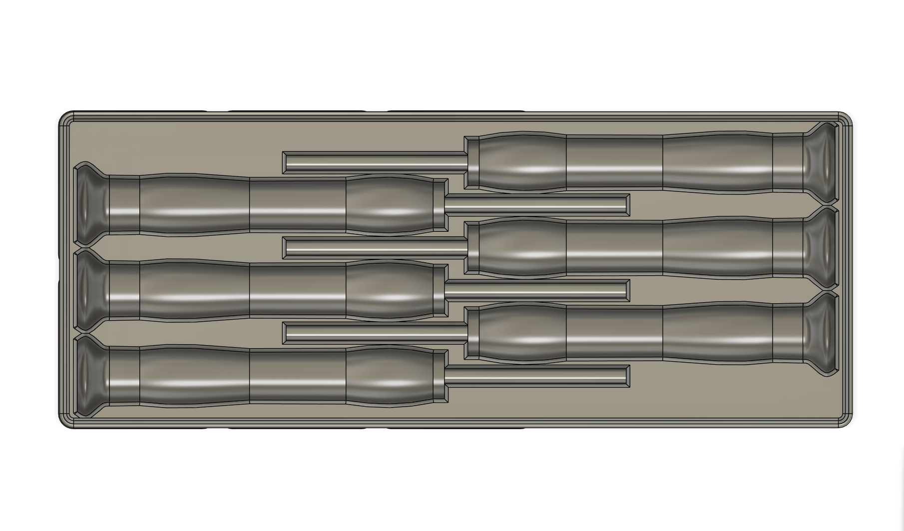 Gridfinity 6x Precision Screwdriver Set Tray - photo 3