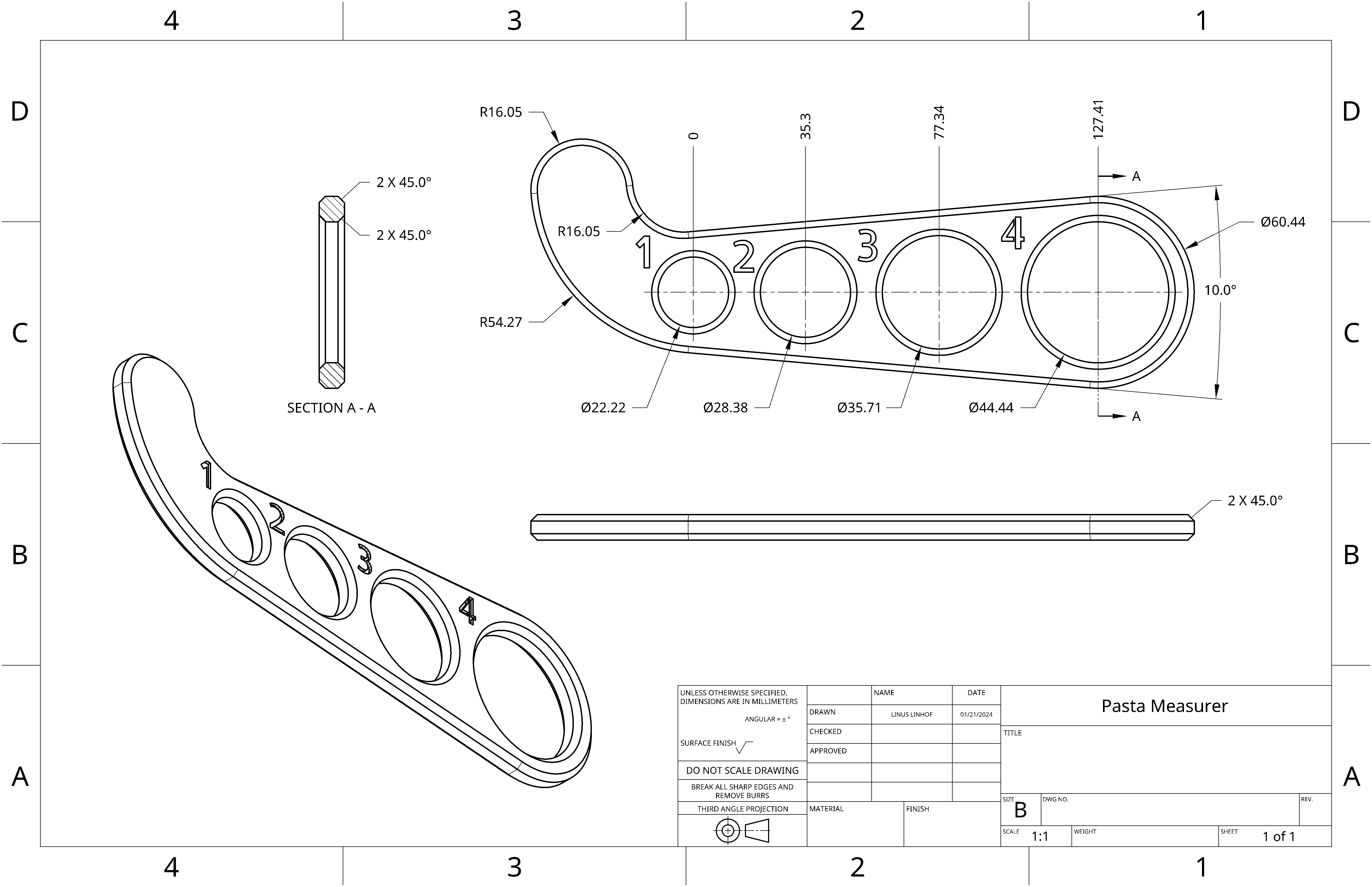 Pasta Measurer Tool