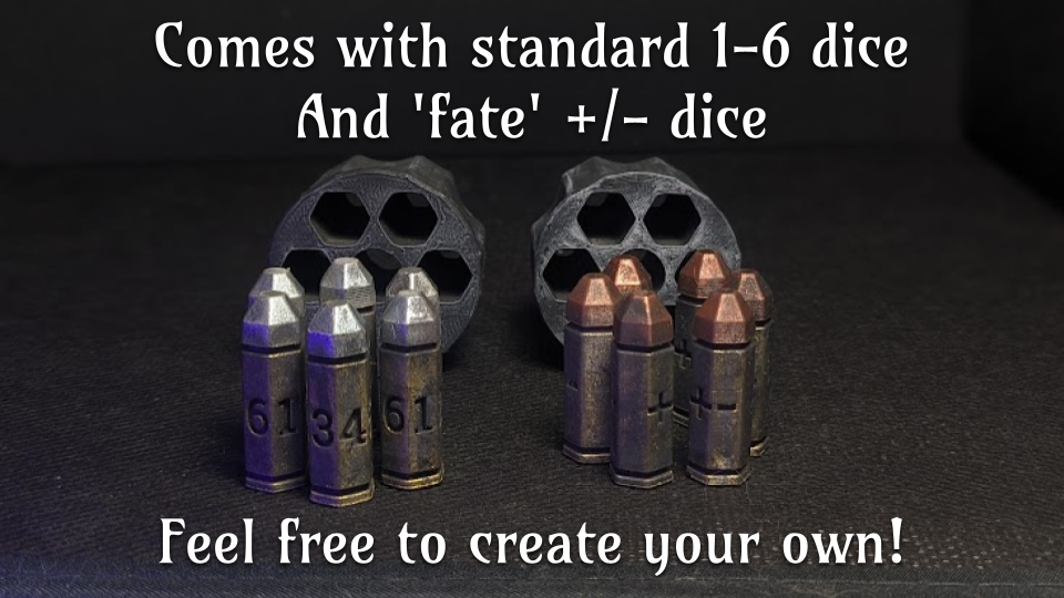 D6 Roller Bullets, dice and spinning container - photo 4