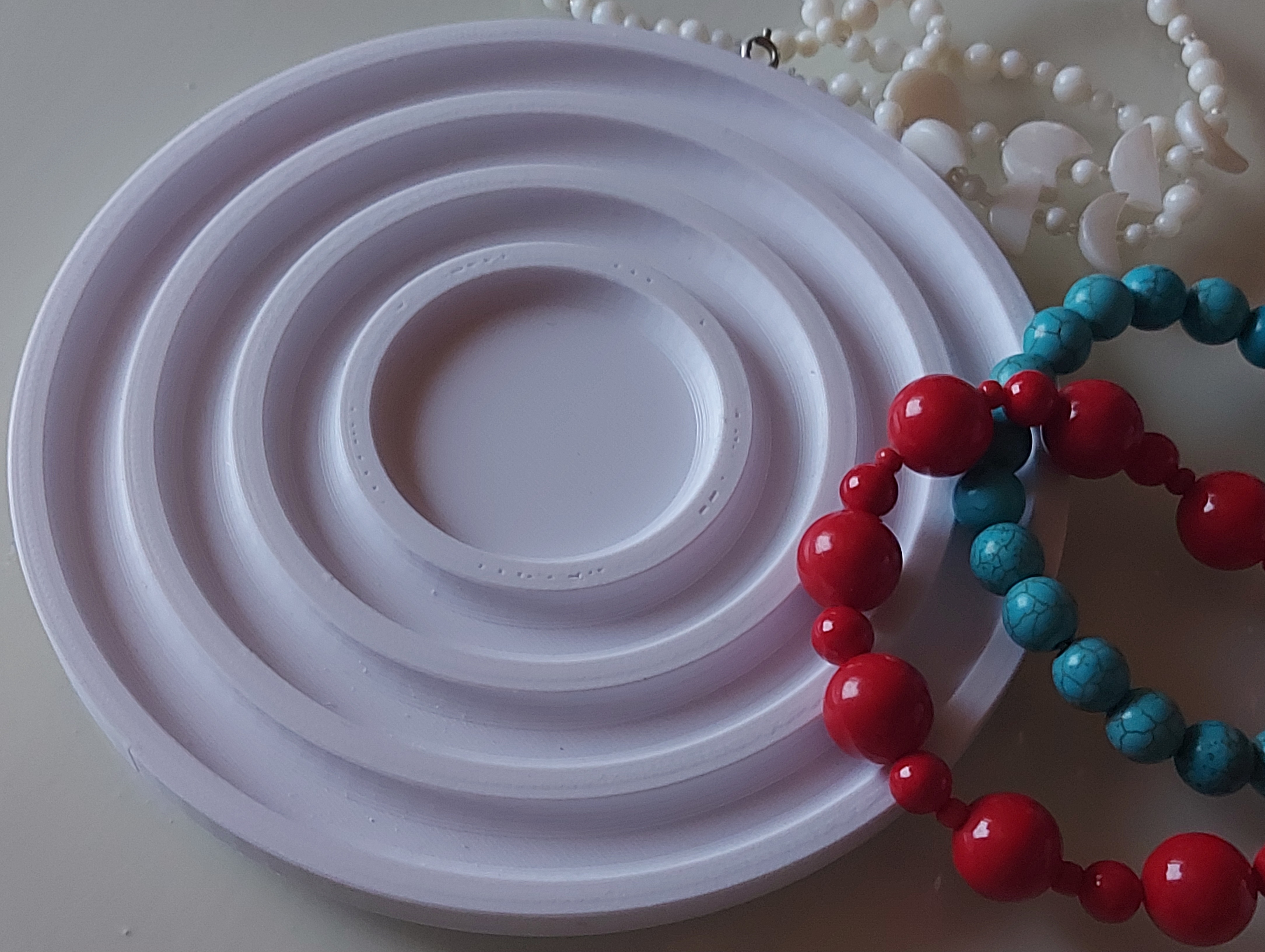 Round tray for beads for bracelet or necklace making - photo 2