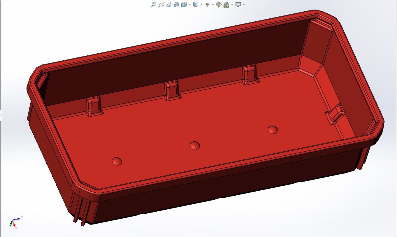 Milwaukee Packout Low Profile Organizer Compatible Rectangular Tray - No Divider Rails