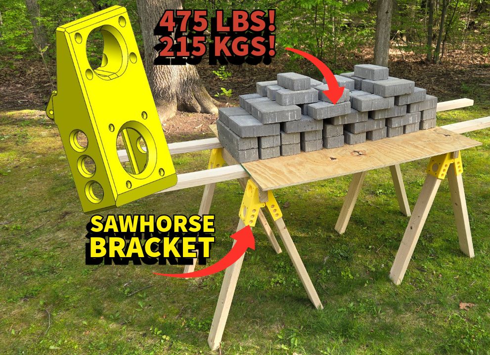 Saw Horse Folding Bracket