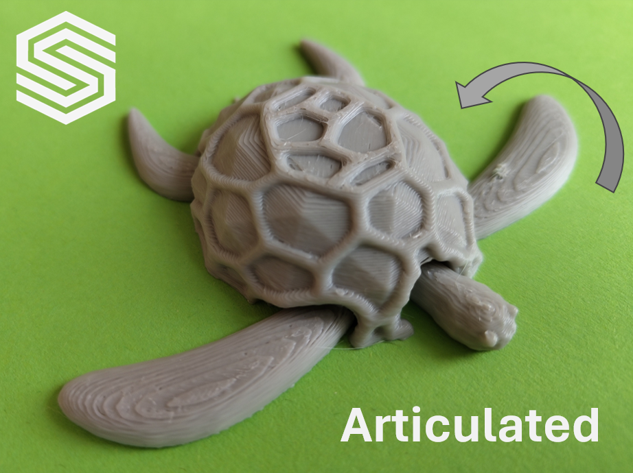 Articulated Turtle Toy (Multi or single color)