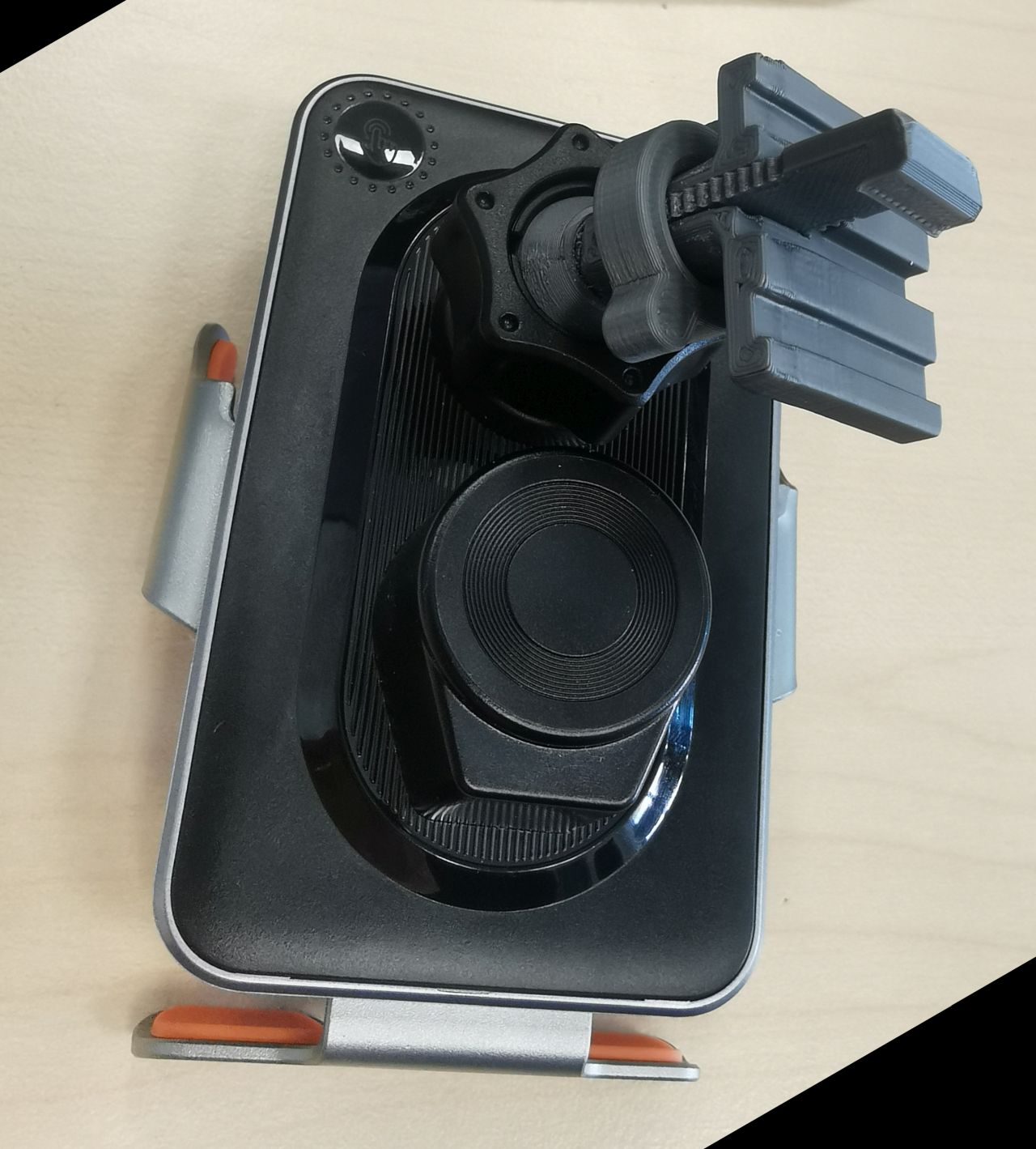 Car vent phone holder mount adapter ball joint ventilation clip - photo 2
