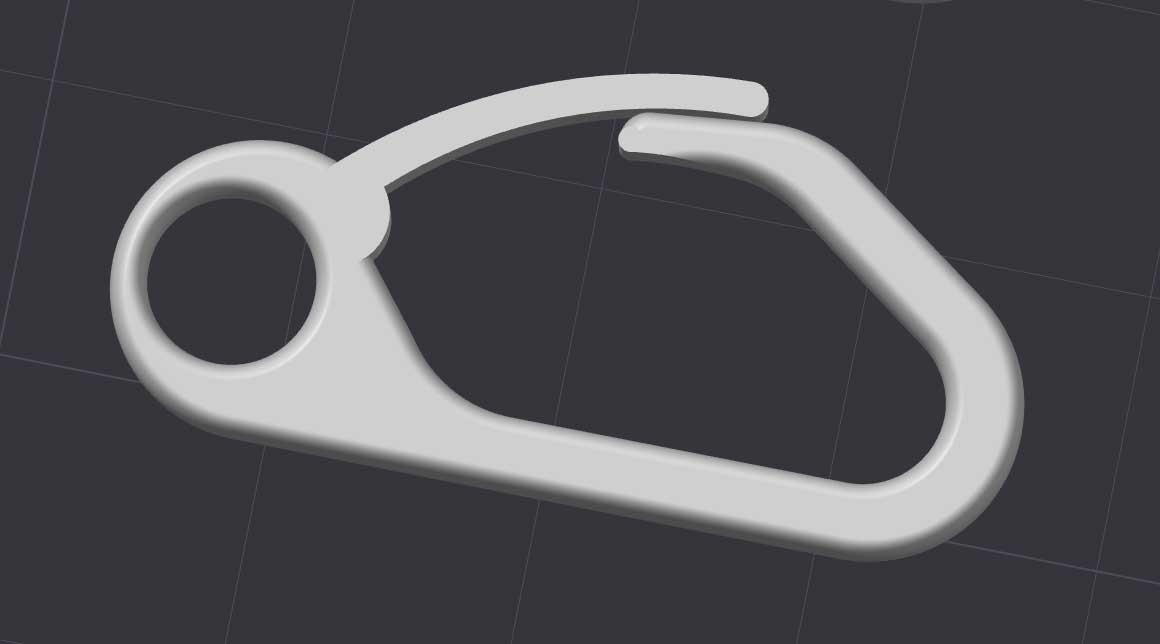 Simple clip for keychain etc.