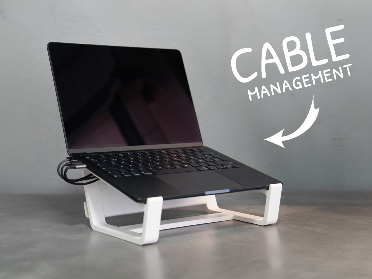 LAPTOP STAND (With cable management)