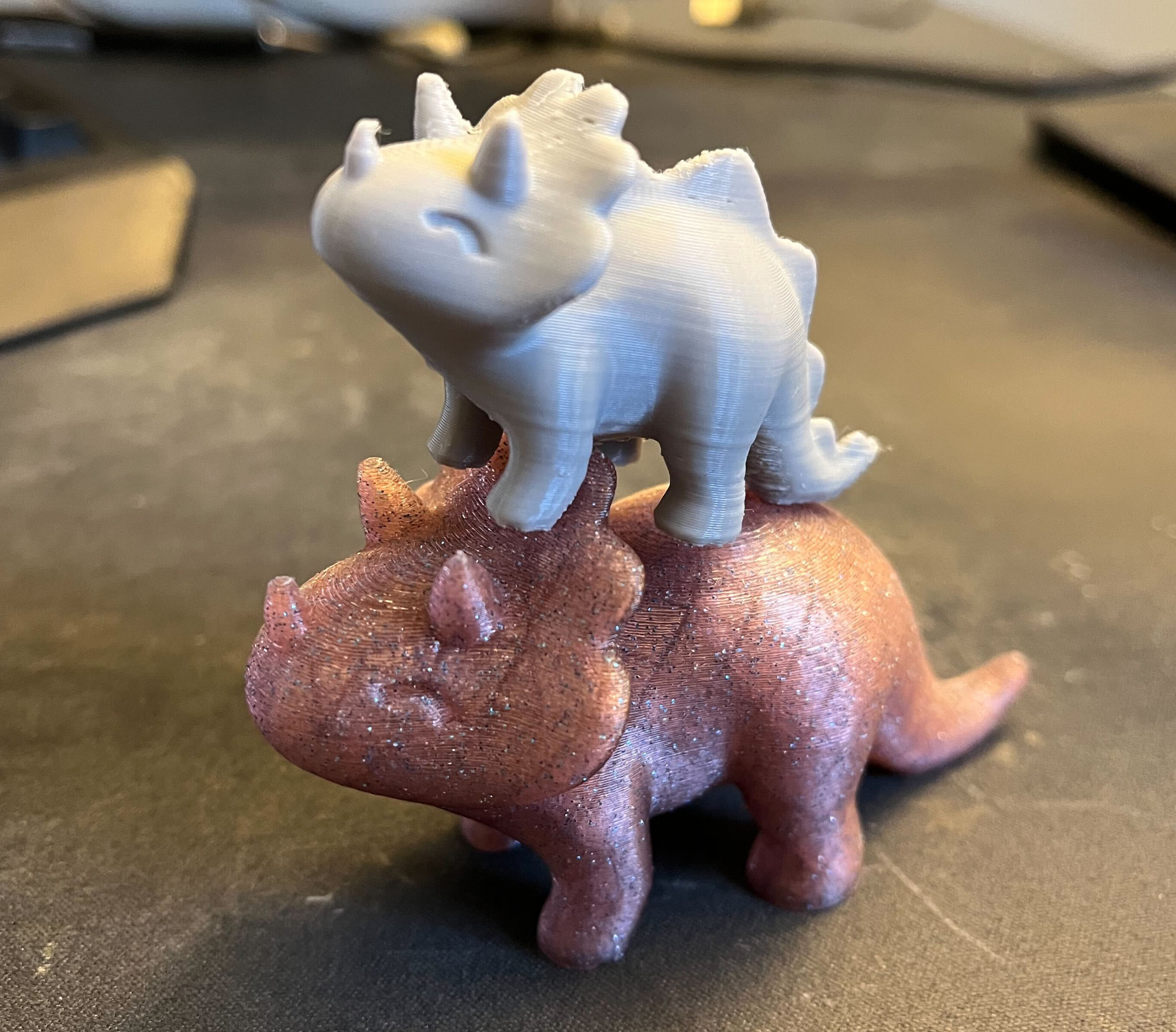 Cute Stylized Triceratops Dinosaur Toy - photo 3