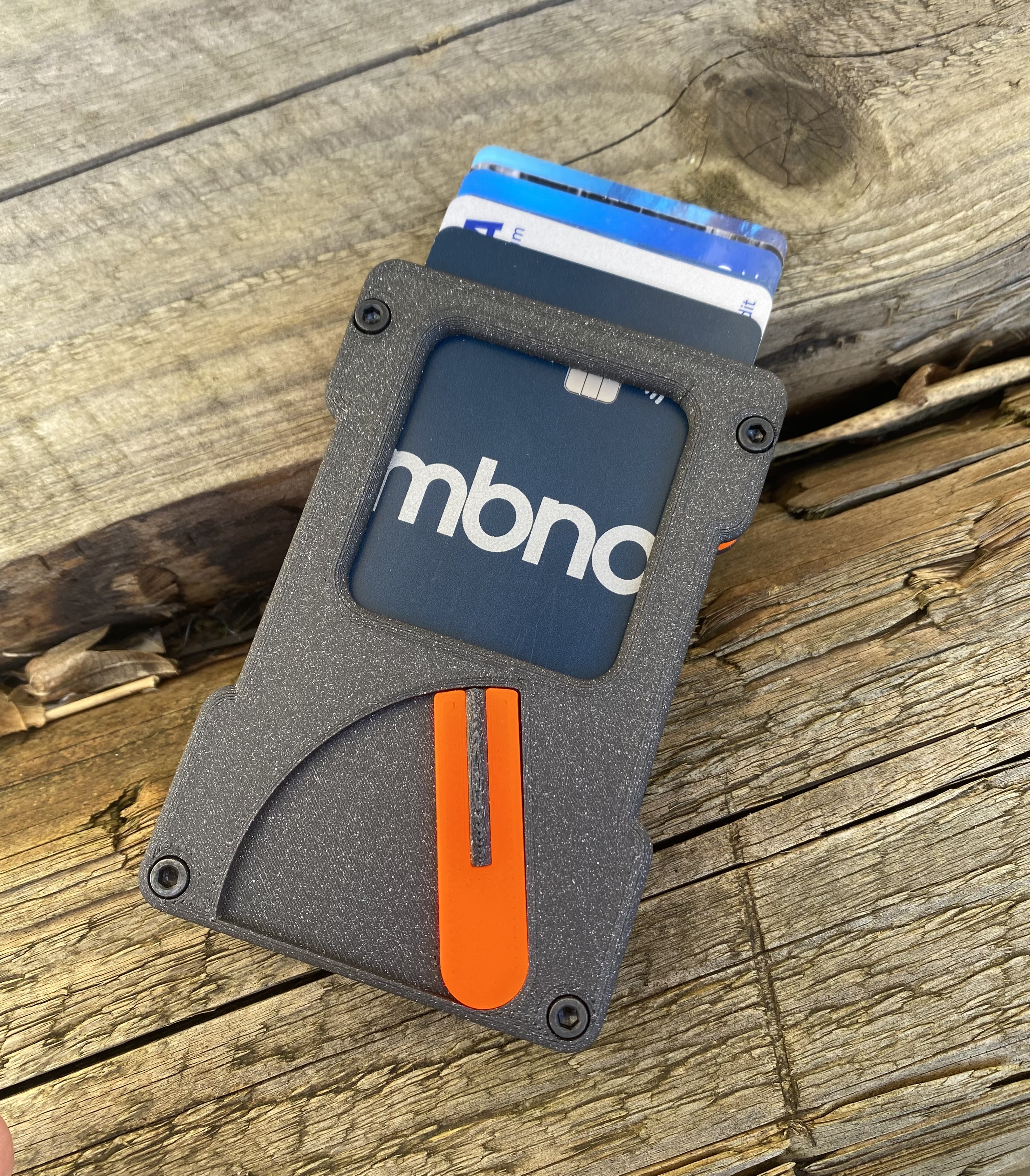 Pop-up credit card wallet spreader with coin/cash storage - photo 2