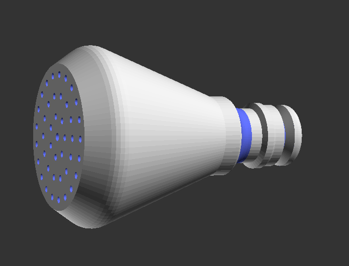 Parametrically garden water diffuser with hose coupling adapter - photo 2