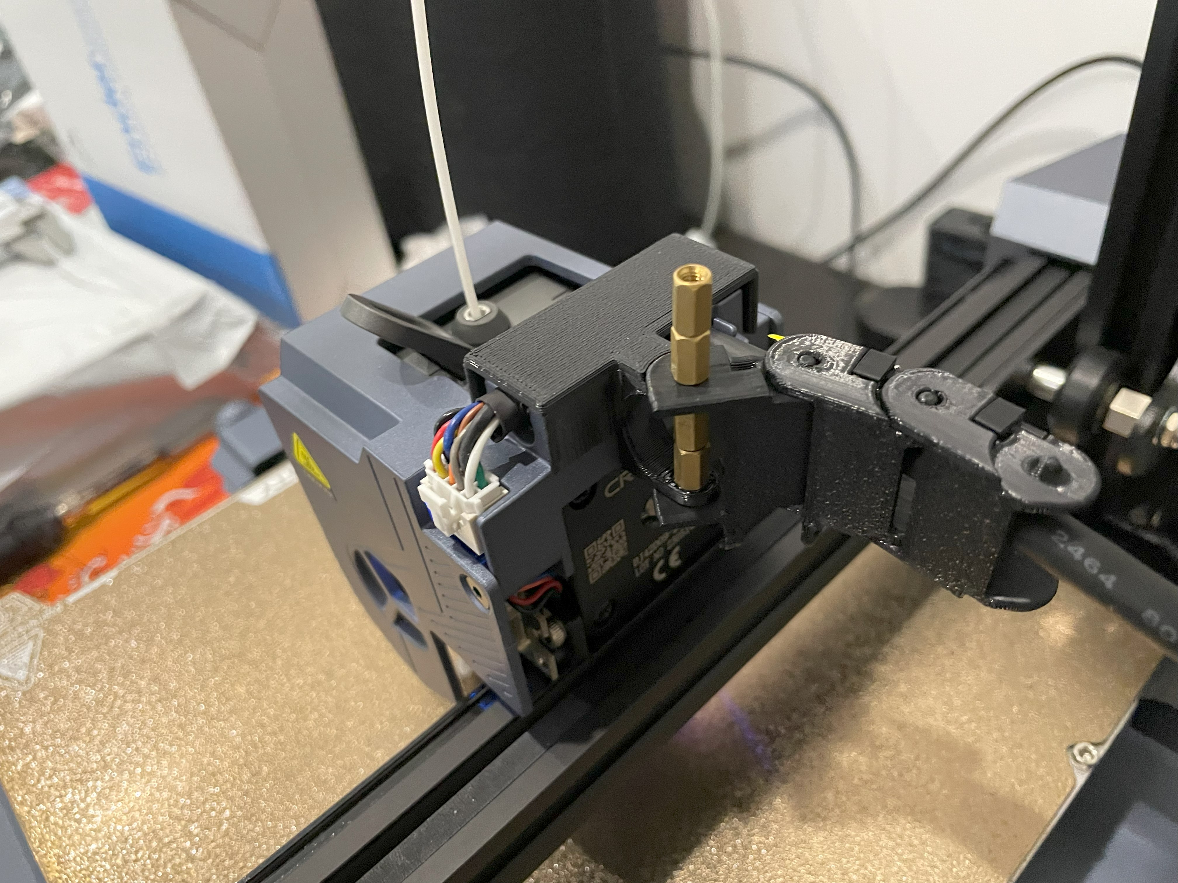 CR10 SE extruder mount for X axis drag cable - photo 2