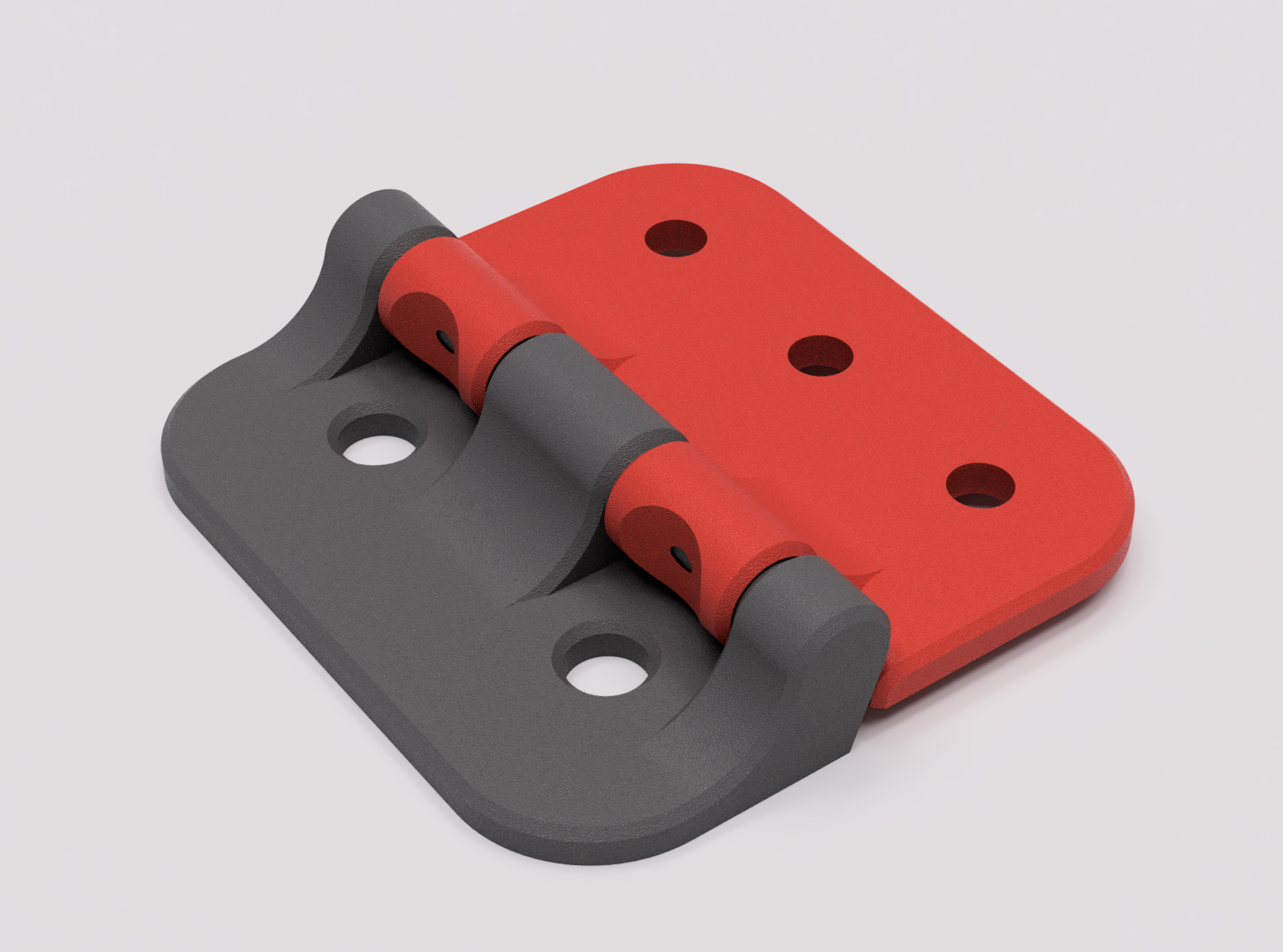 Print-in-Place Hinge for 1/8" Acrylic Doors for 4040 Extrusion Enclosure