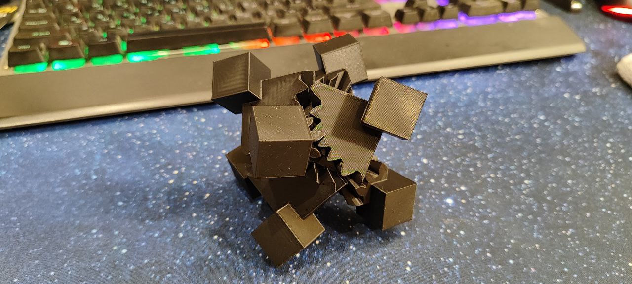 Gear Cube Fidget (No Screws) with extra cubes - photo 2