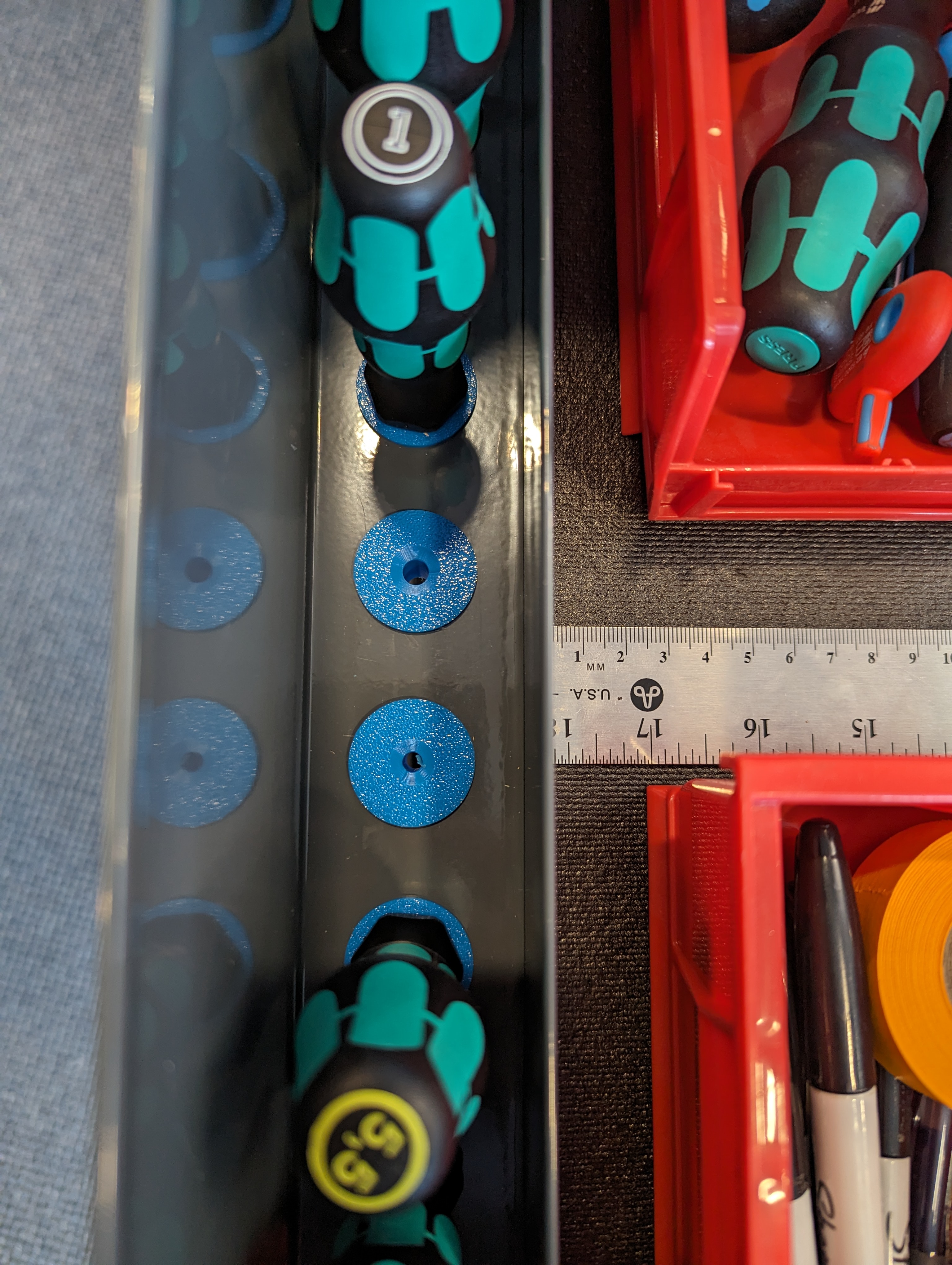 Screwdriver Inserts for US General 5-drawer Tool Cart - photo 3