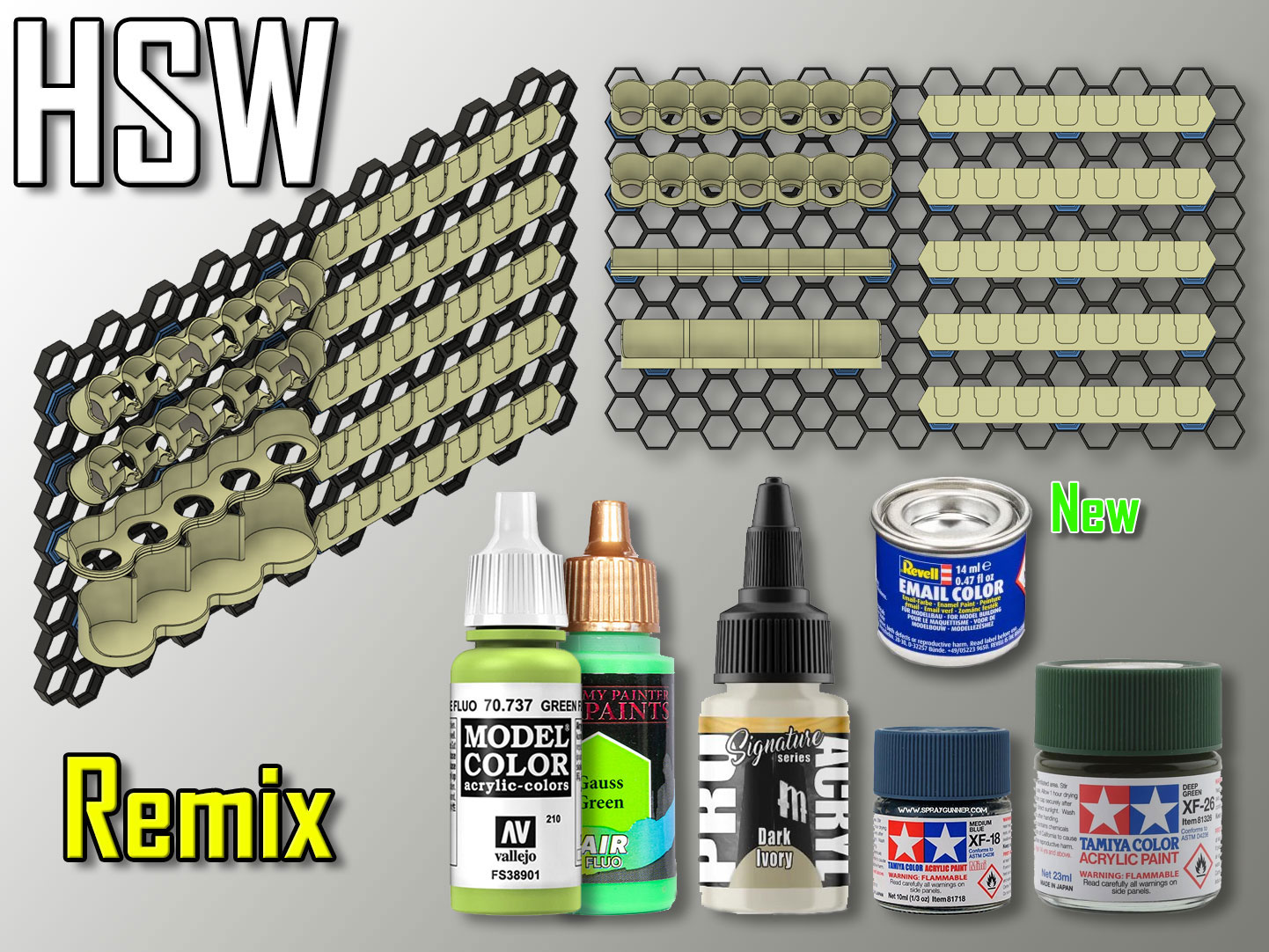 HSW Addon for my original Upgraded Modular Paint Rack/Shelf
