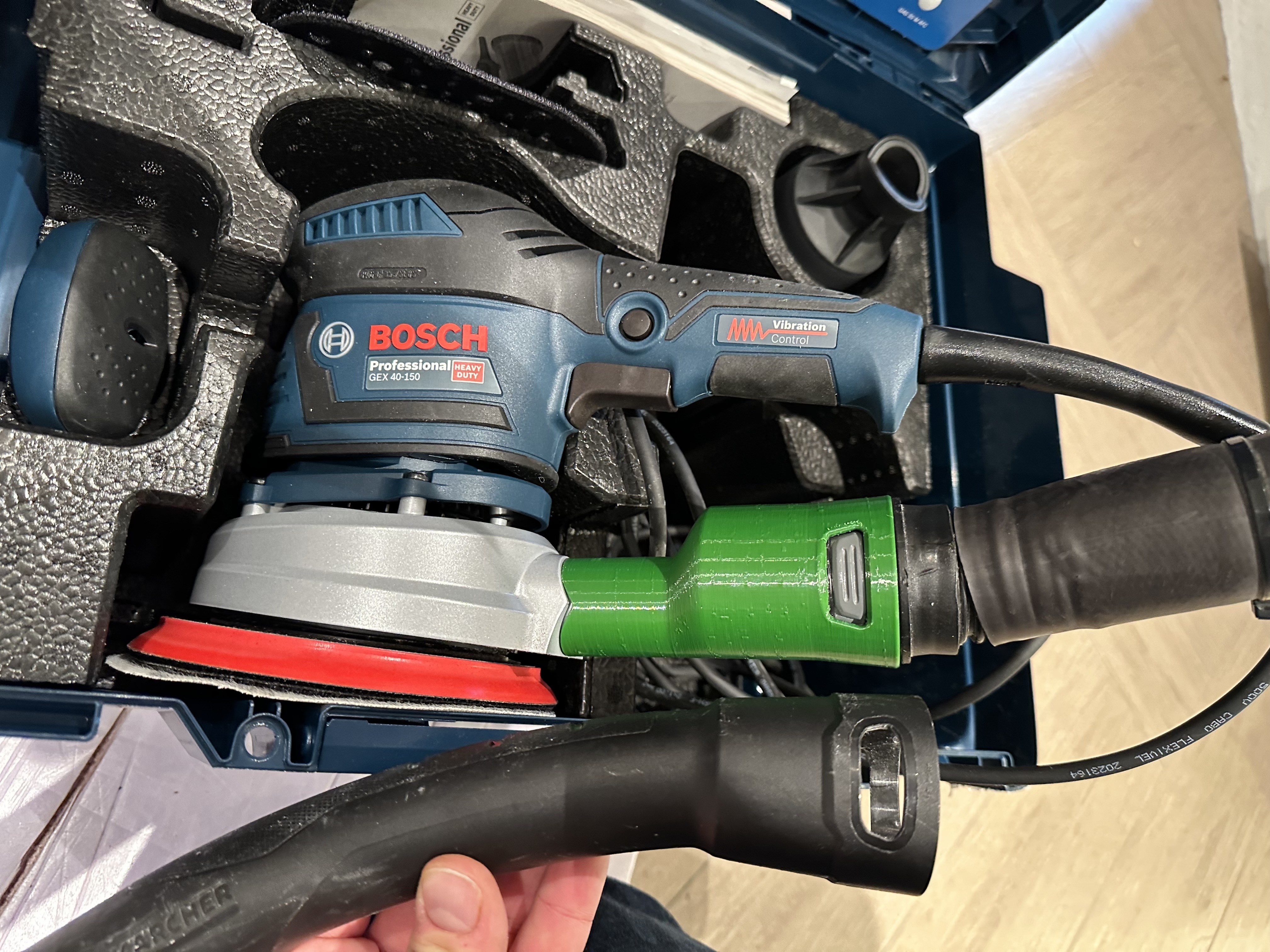 Bosch GEX Sander to Kärcher WD6 Vacuum Adapter - photo 2