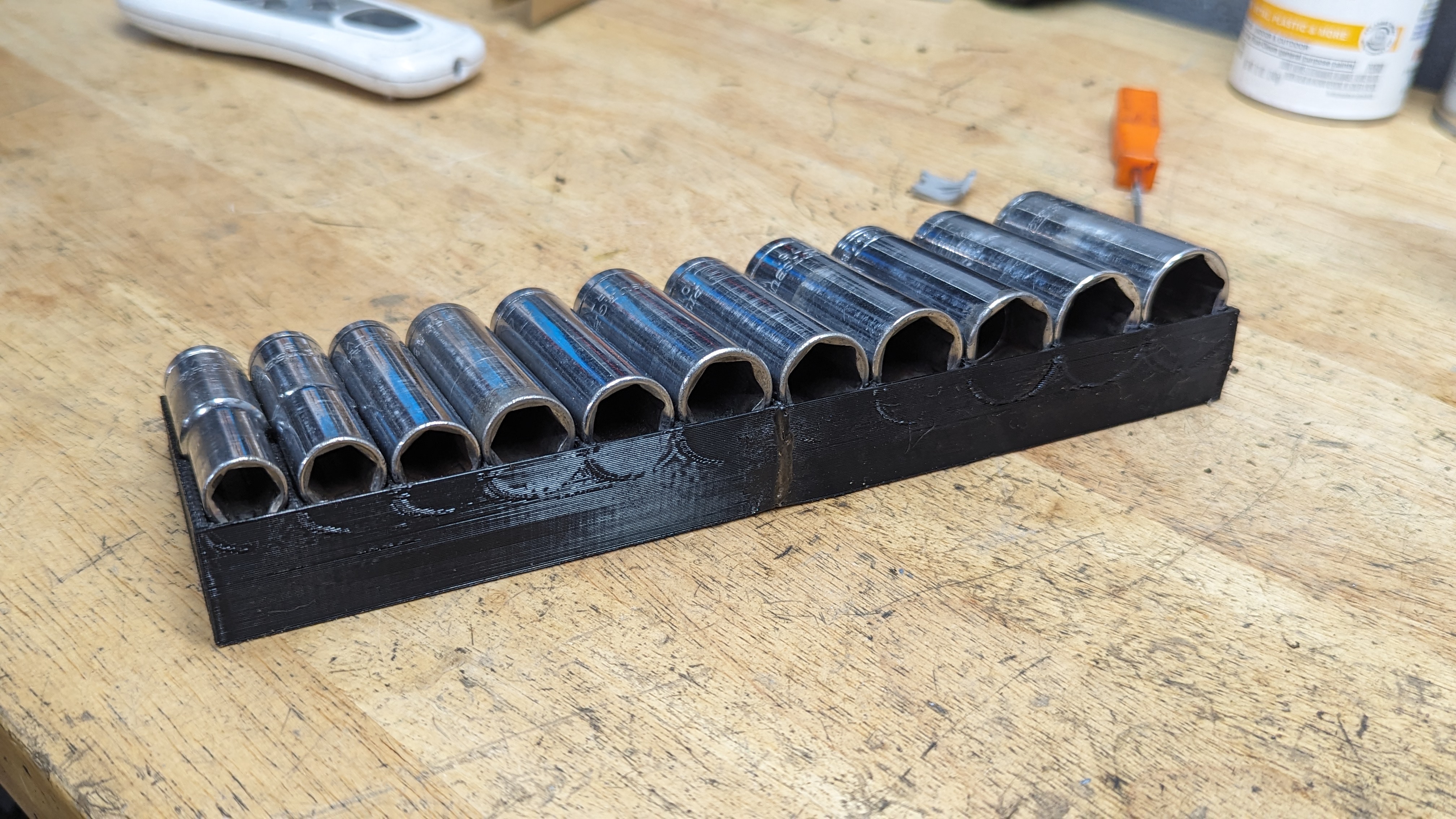3/8in Drive Harbor Freight Socket Set Stand Organizer Tray - photo 3