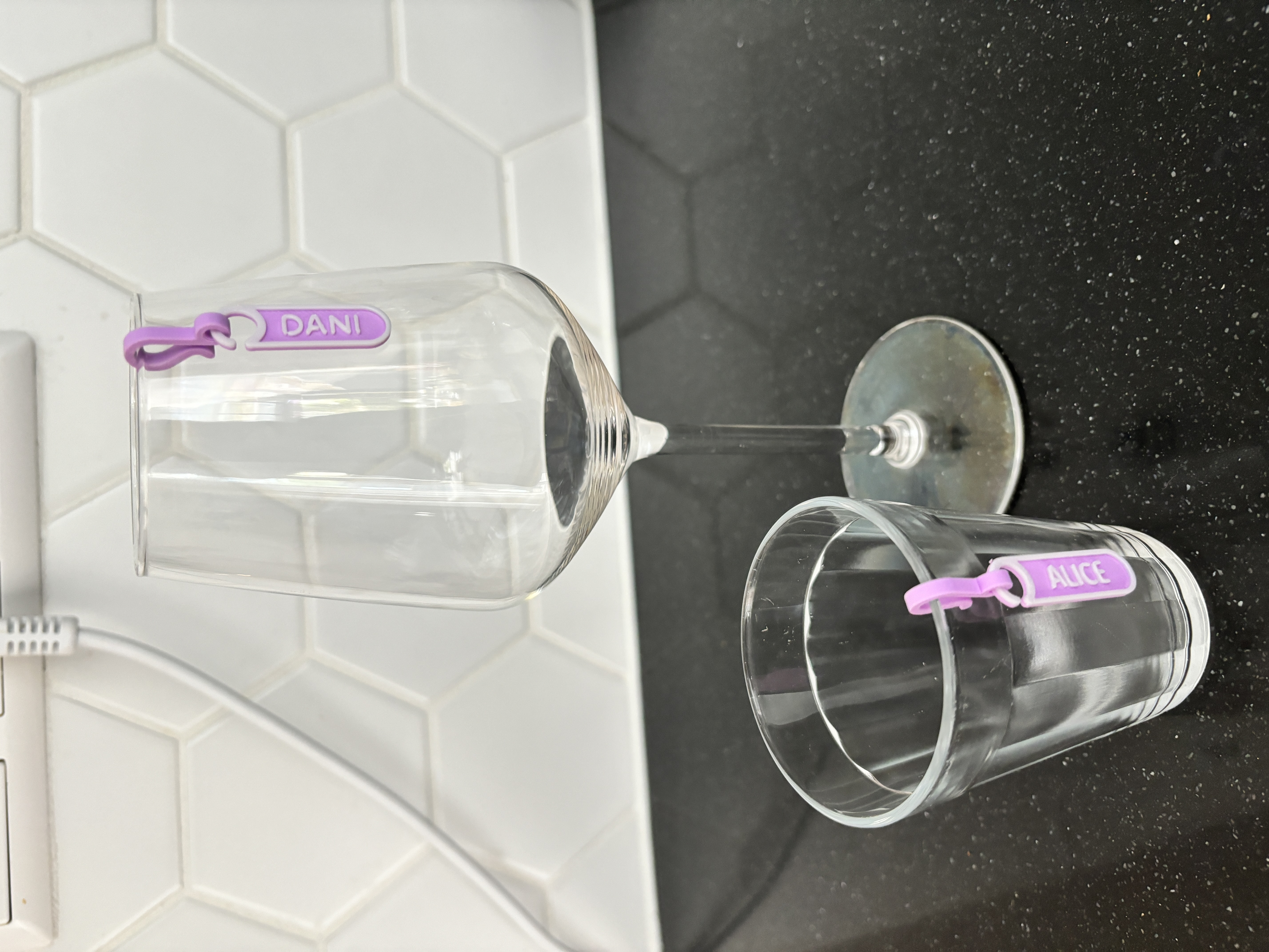 Glass marker / Name tag / Fob / Clip - Customizable - photo 2