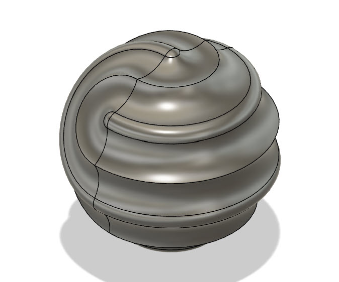 7 Sided Spheroid (Rolling Desk Toy) Scale it up by 300% - photo 2