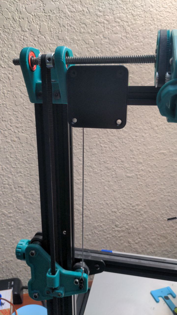 Ender 3 gantry counterweight for z belt mod using aliexpress door closer