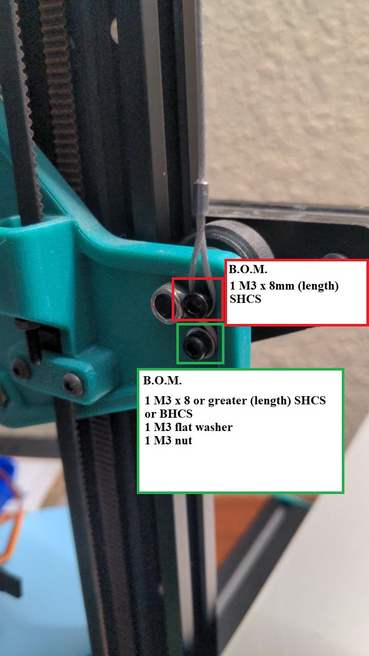Ender 3 gantry counterweight for z belt mod using aliexpress door closer - photo 4