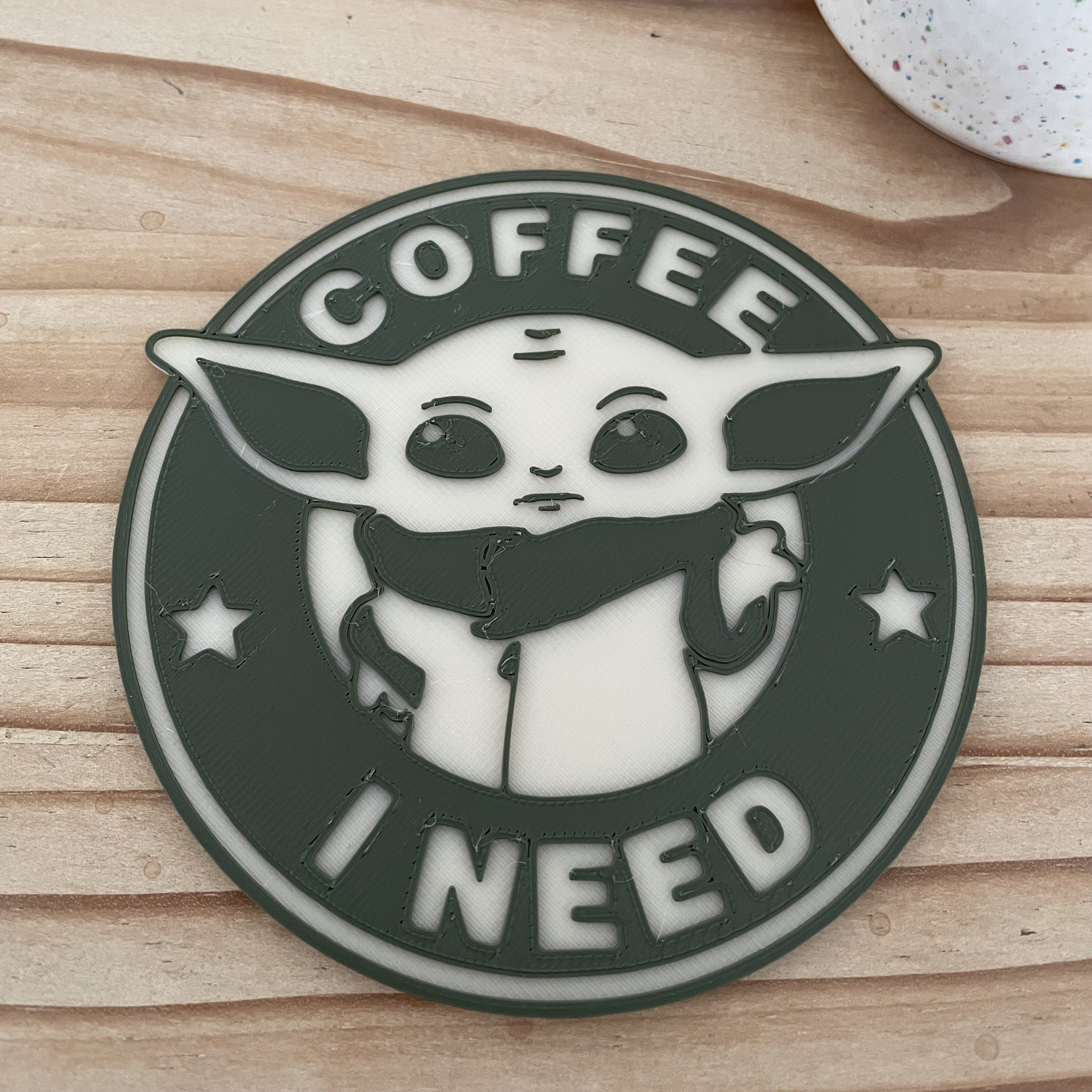 Little Yoda Coffee Mug Coaster - photo 3