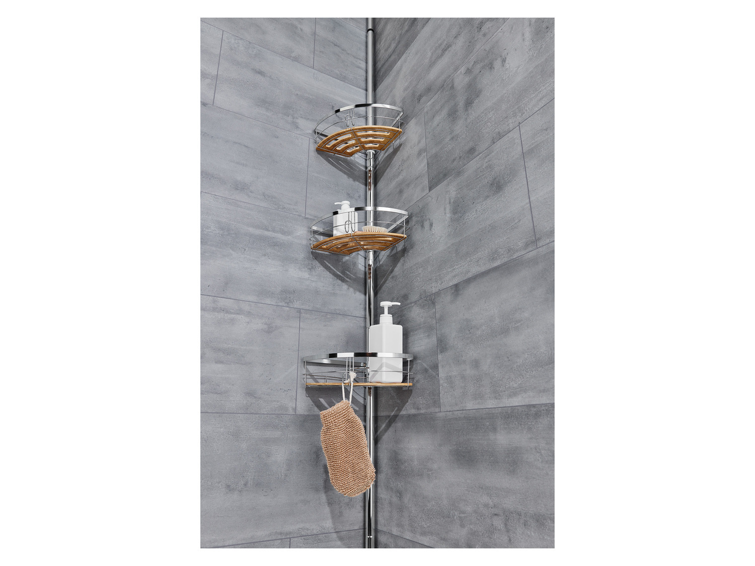 Lidl Telescopic shower rack shelf - photo 2