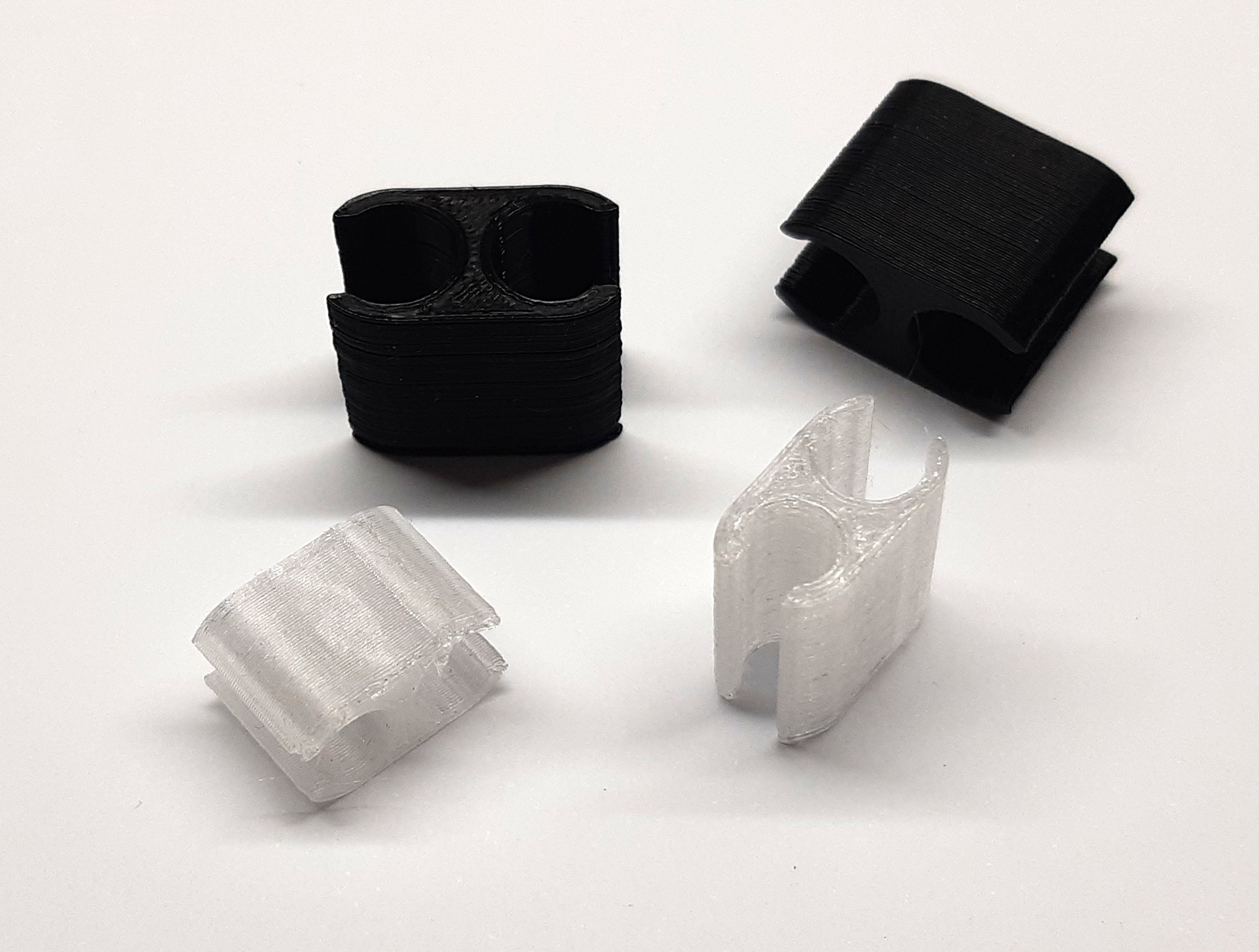 Cable clip: holds two cables together - photo 3